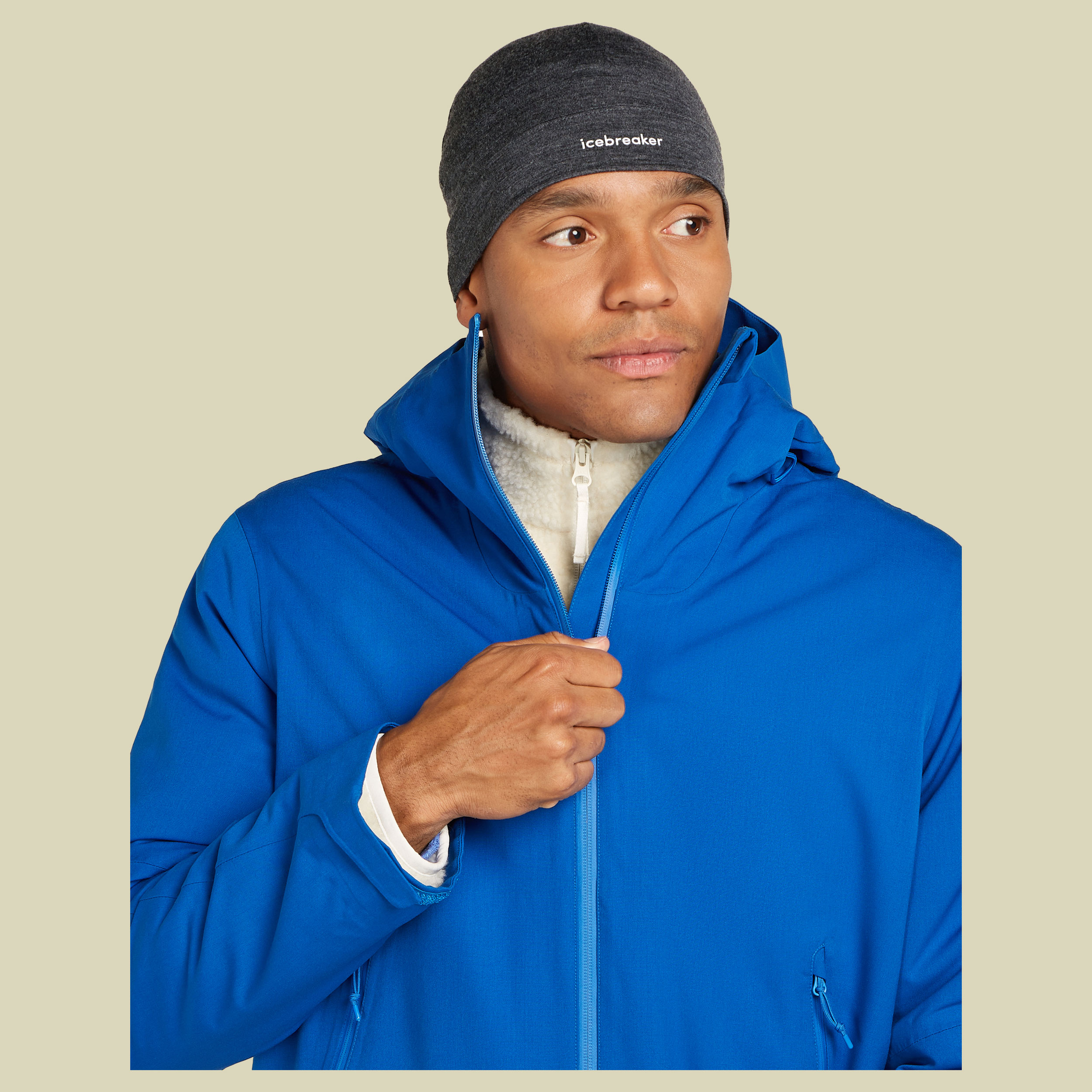 Merino 200 Oasis Beanie Unisex grau one size - jet heather-011