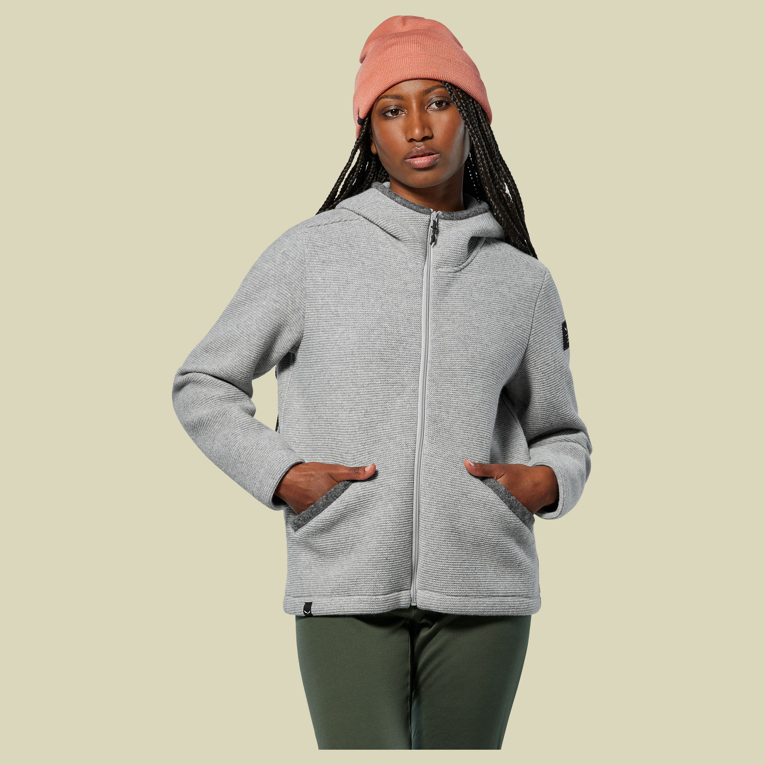 Fanes Sarner Jacket Women 42 grau - silver melange