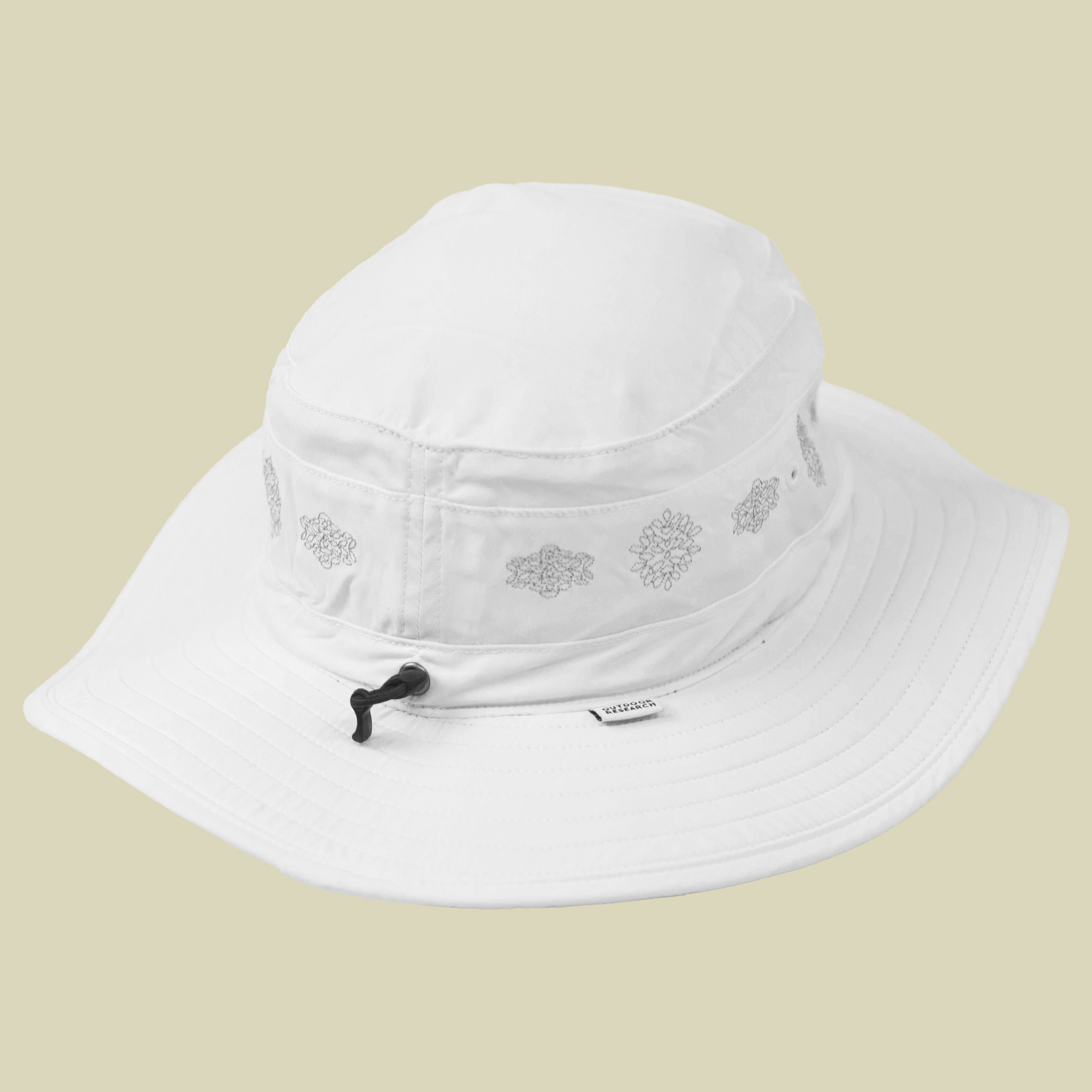 Womens Solar Roller Sun Hat blau M - titanium-rice embroidery