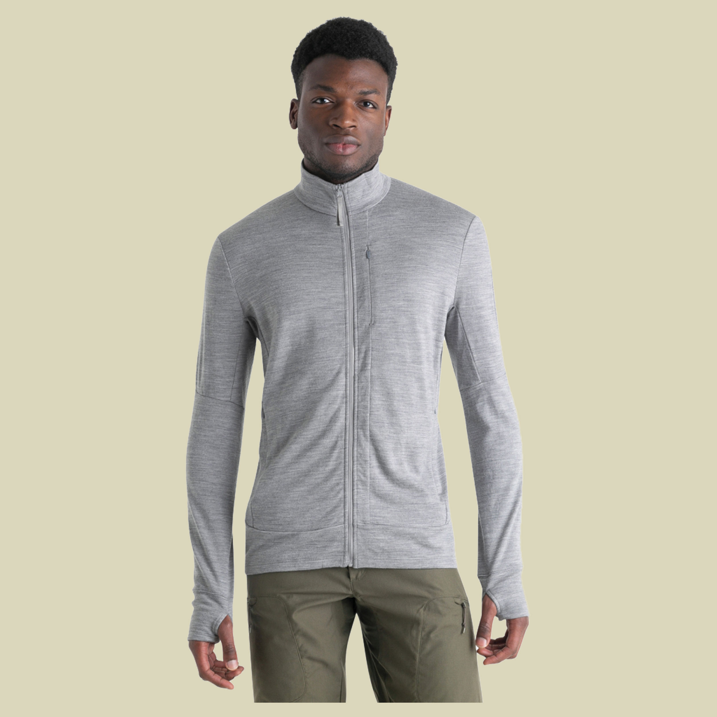 Merino 260 Quantum IV LS Zip Men XL grau - metro HTHR