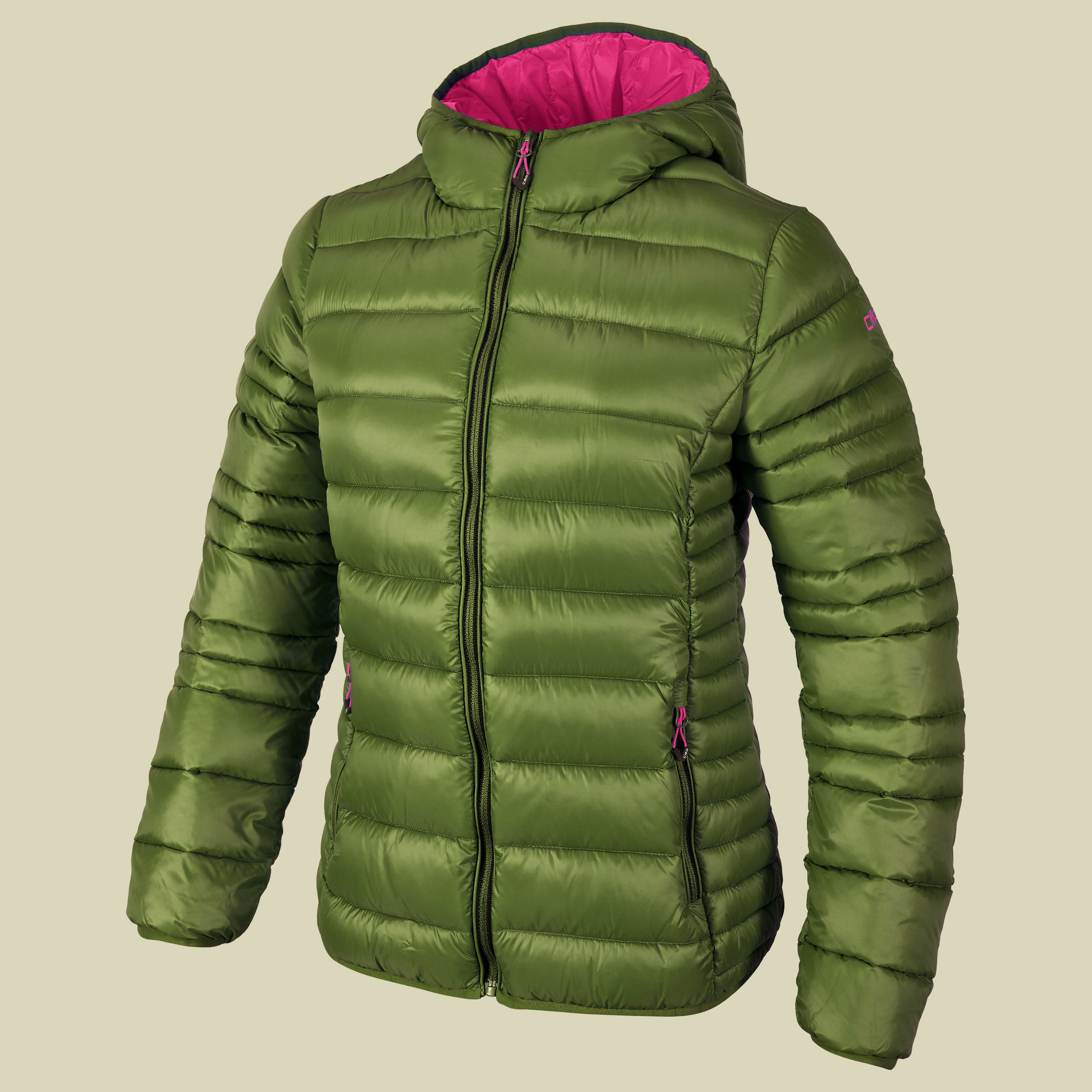 Woman Fix Hood Jacket CMP 3Z15056 Größe 34 Farbe F888 cactus - magenta-antracite