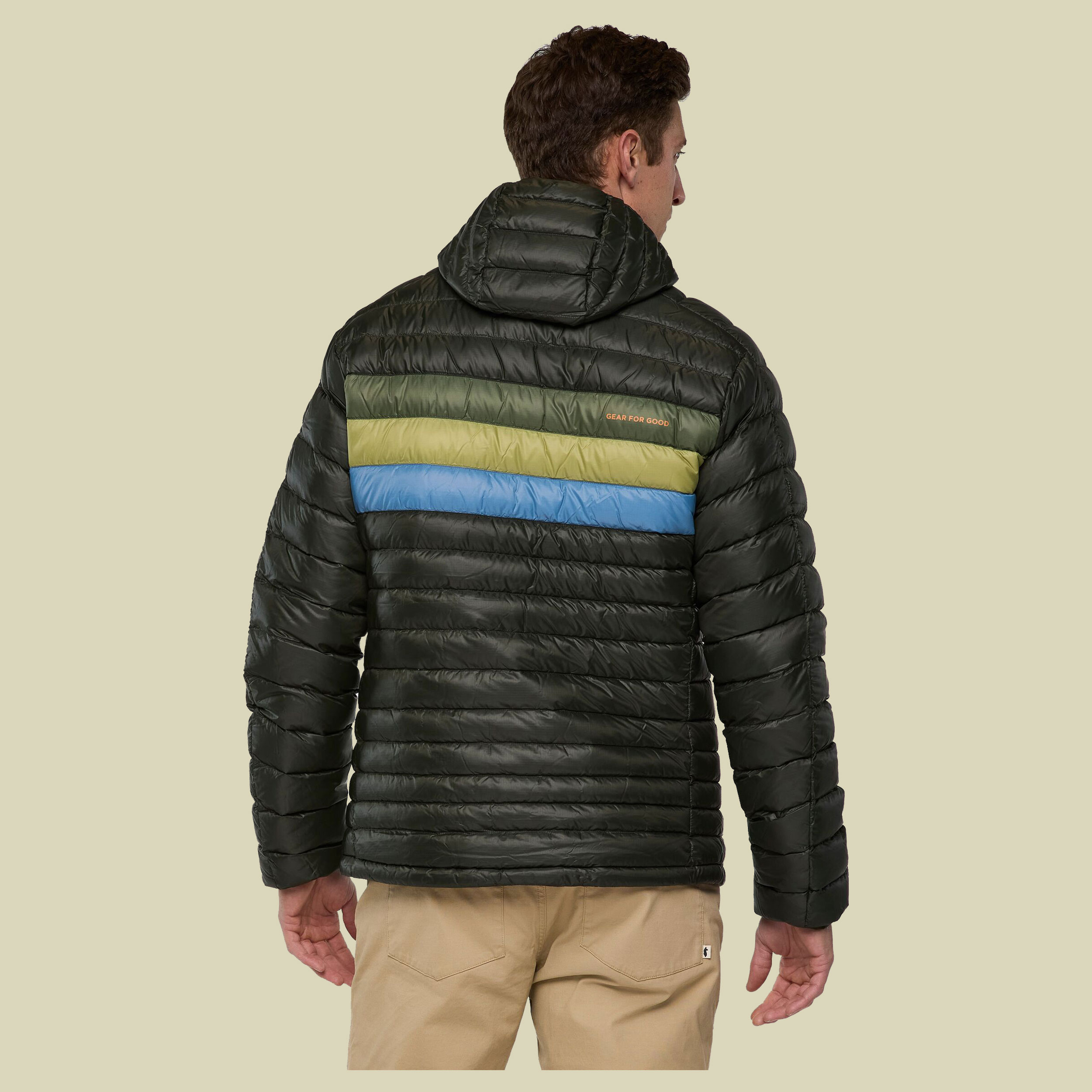 Fuego Down Hooded Jacket Men S grau