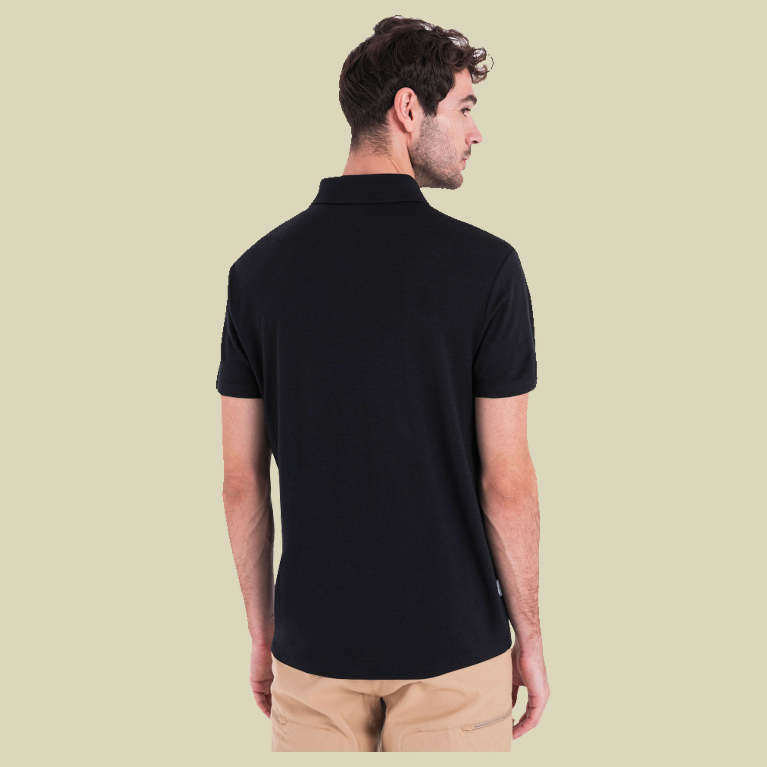 Merino 150 Tech Lite III SS Polo Men L schwarz - black