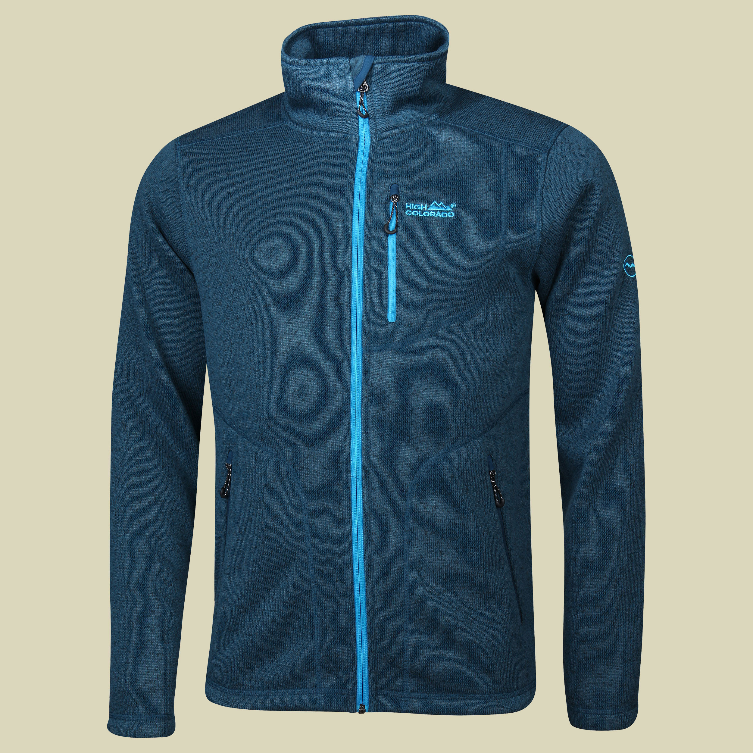 Rax-M Herren Strickfleecejacke Größe M Farbe navy melange