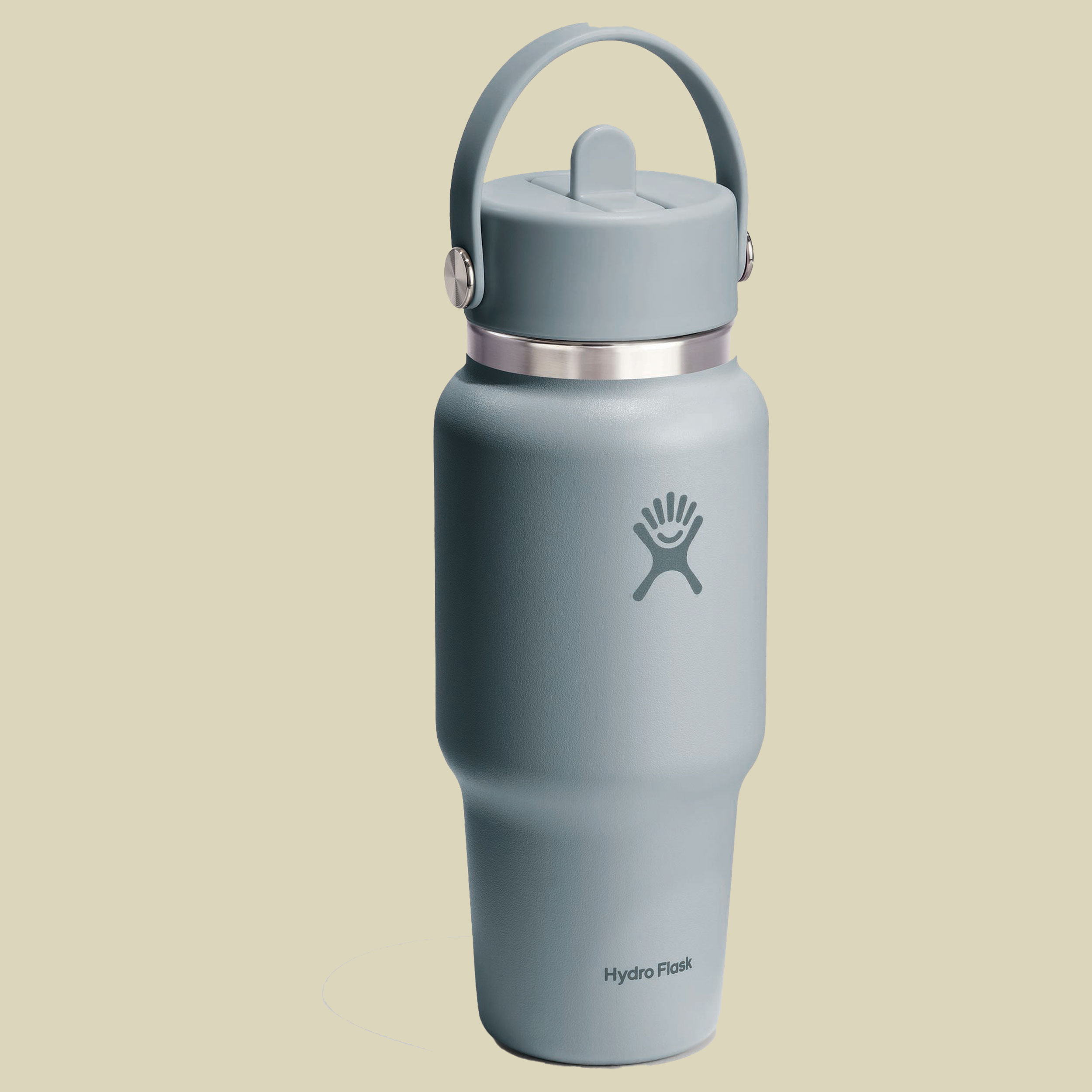 Wide Mouth Flex Straw Travel Bottle 24 oz grau - shale grey