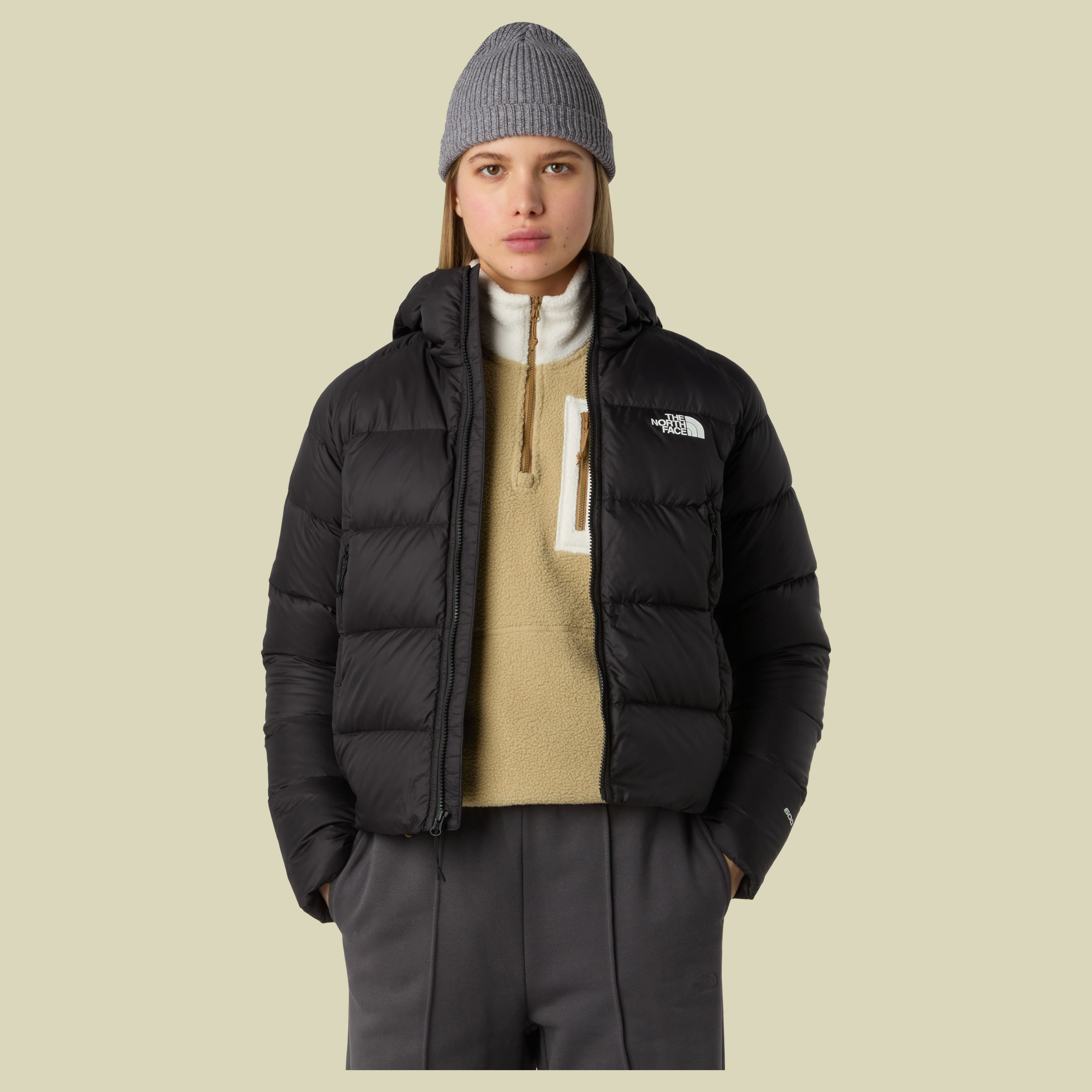Hyalite Down Hoodie Women schwarz II XS - TNF black