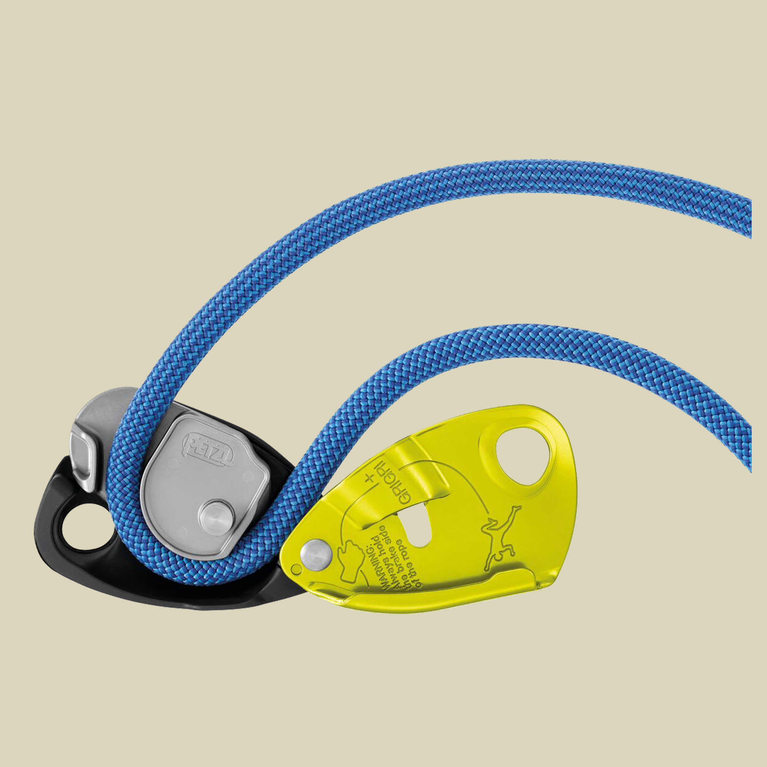 Grigri + Sicherungsgerät one size gelb - yellow