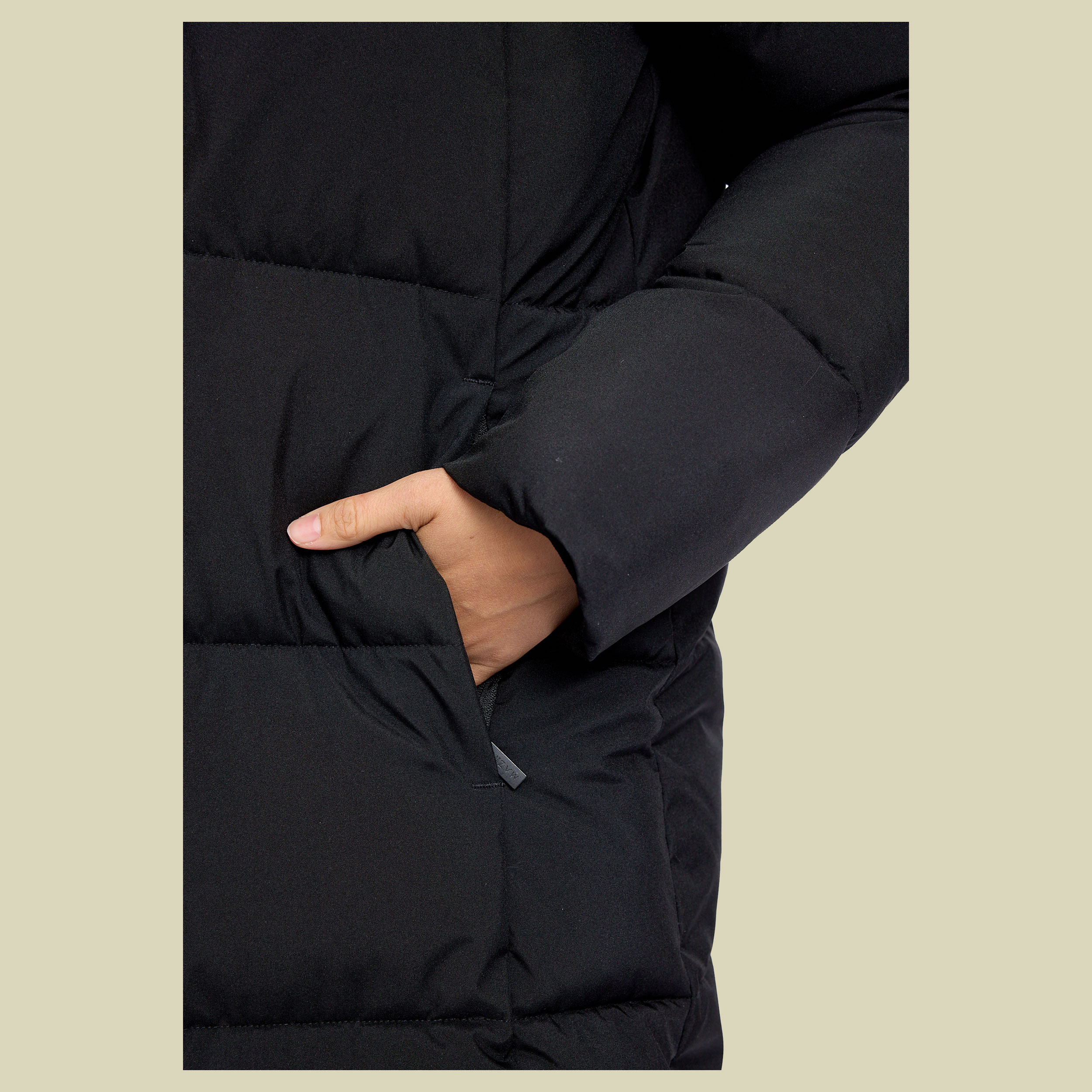 Basic Puffer Coat Women S schwarz - Farbe black