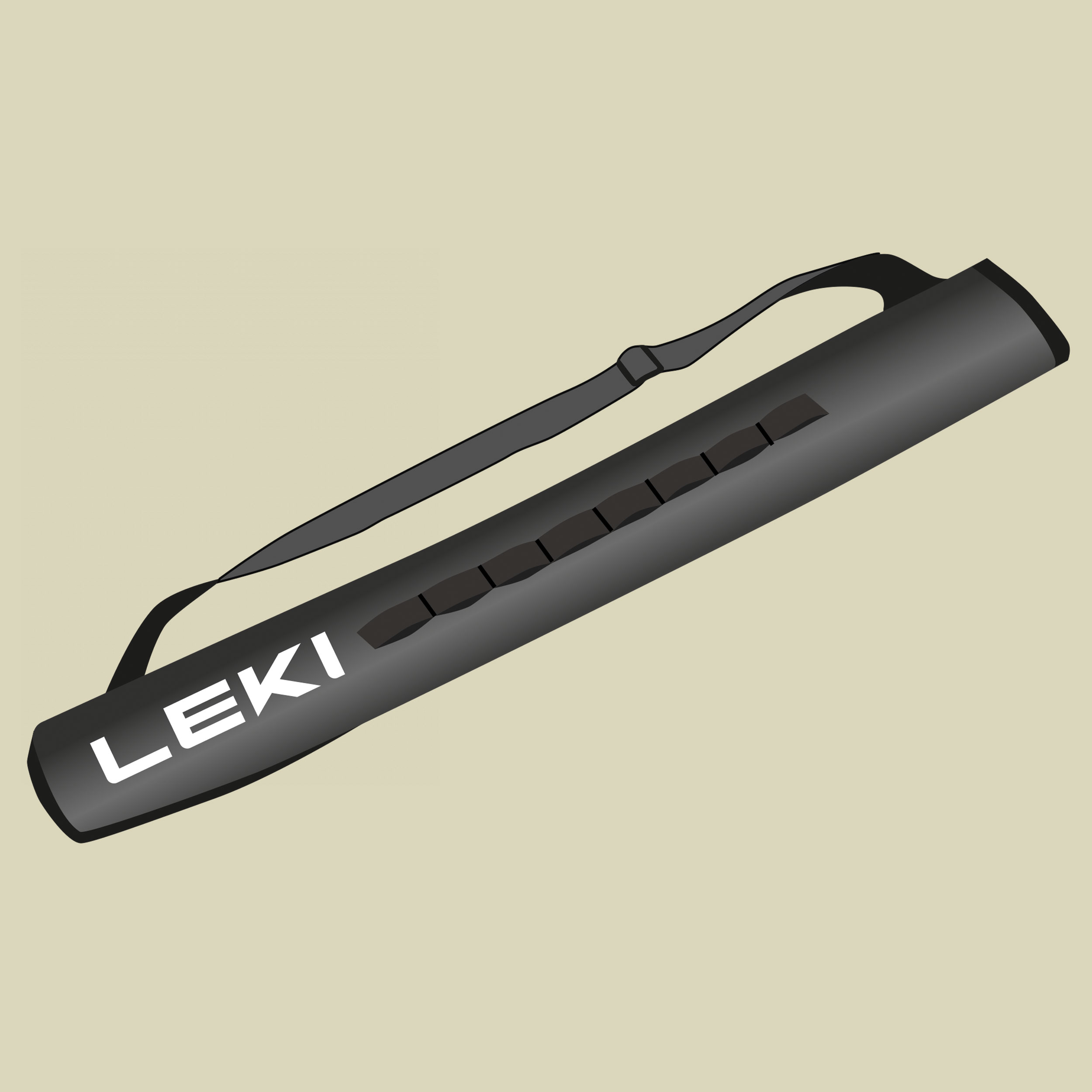 Trekking Pole Bag Länge 80 cm Farbe black-white