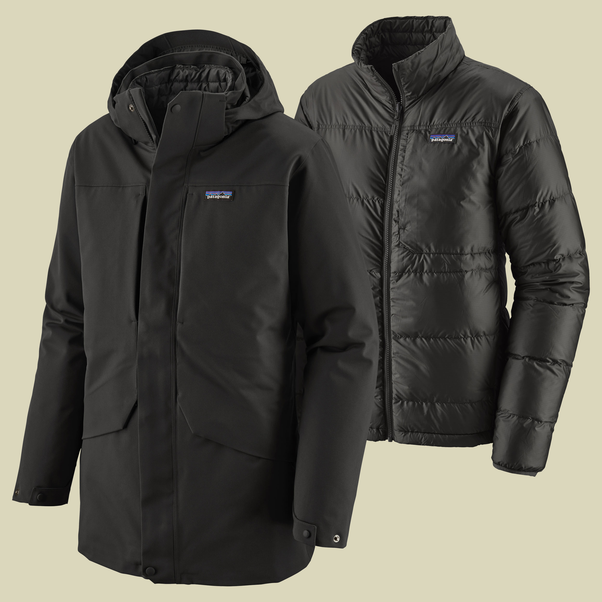 Tres 3-in-1 Parka Men Größe M  Farbe black