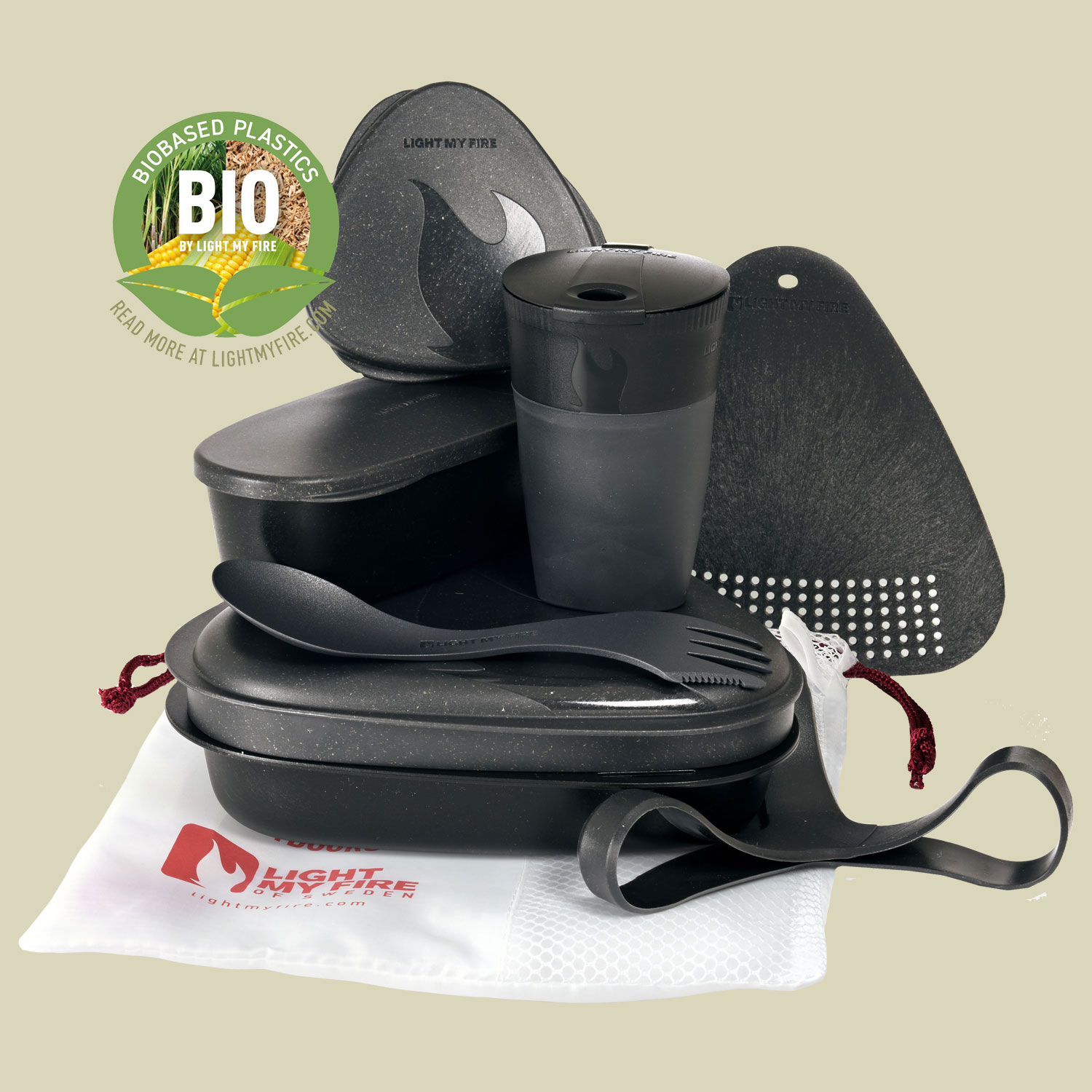 Meal Kit BIO 8pcs one size Farbe slatyblack