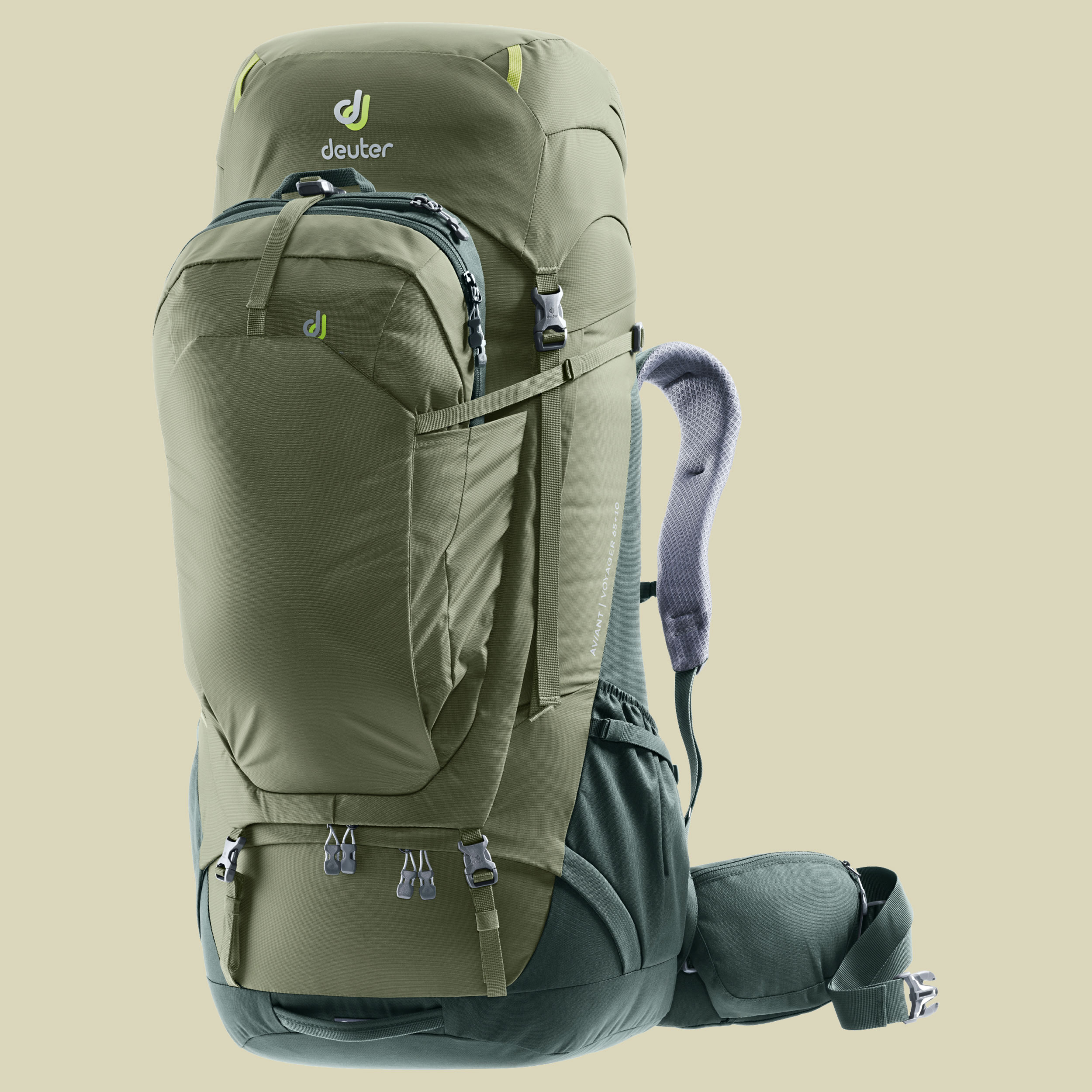 AViANT Voyager 65 + 10 Volumen 65 L + 10 L Farbe khaki-ivy