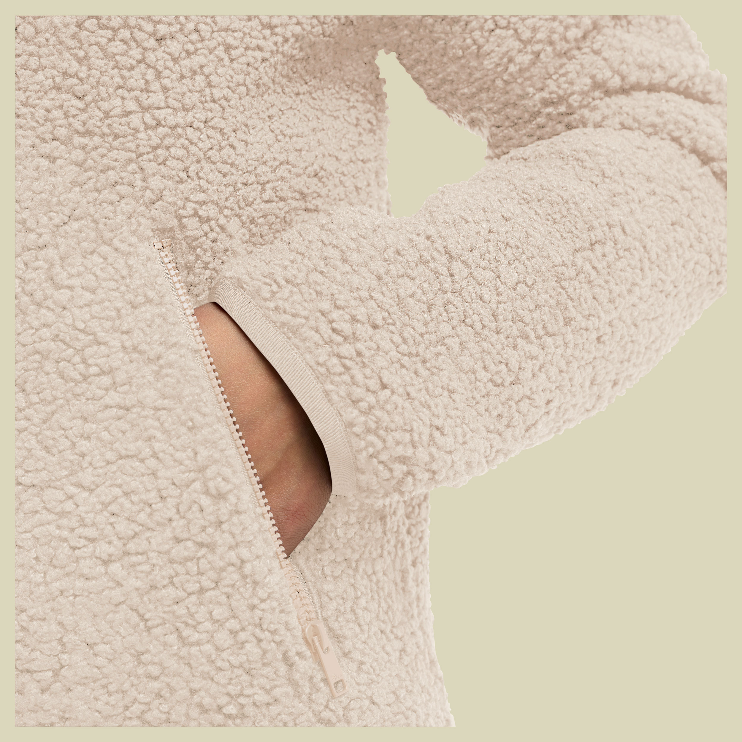 High Curl Jacket Women grau XXL - oyster