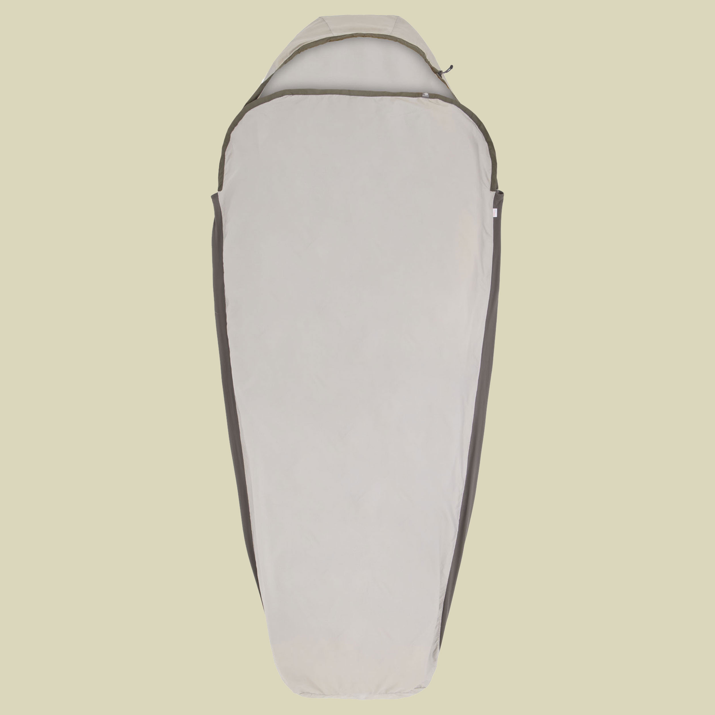 Silk Blend Sleeping Bag Liner mumienform standard grau