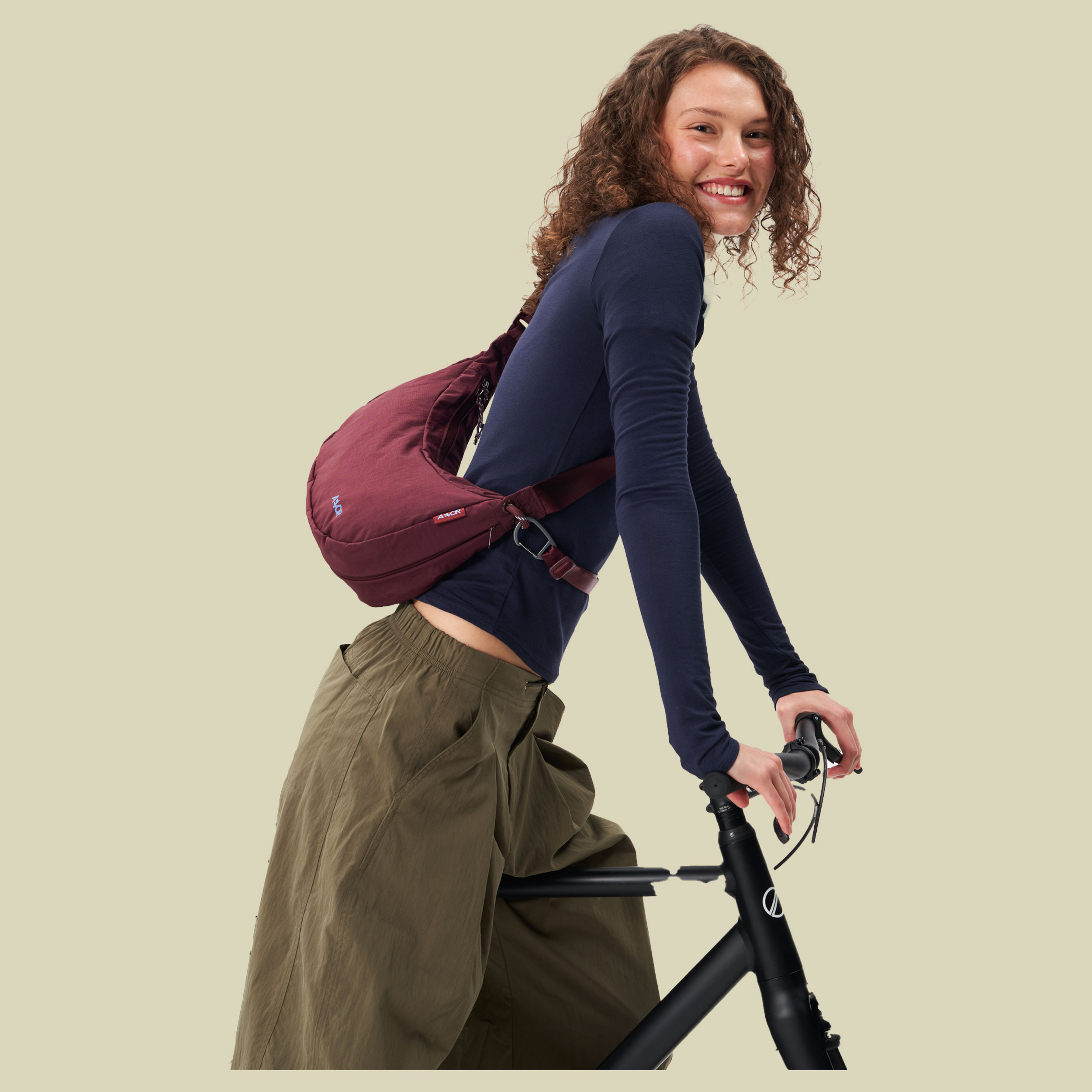 Bike Sling Bag 7 rot - burgundy