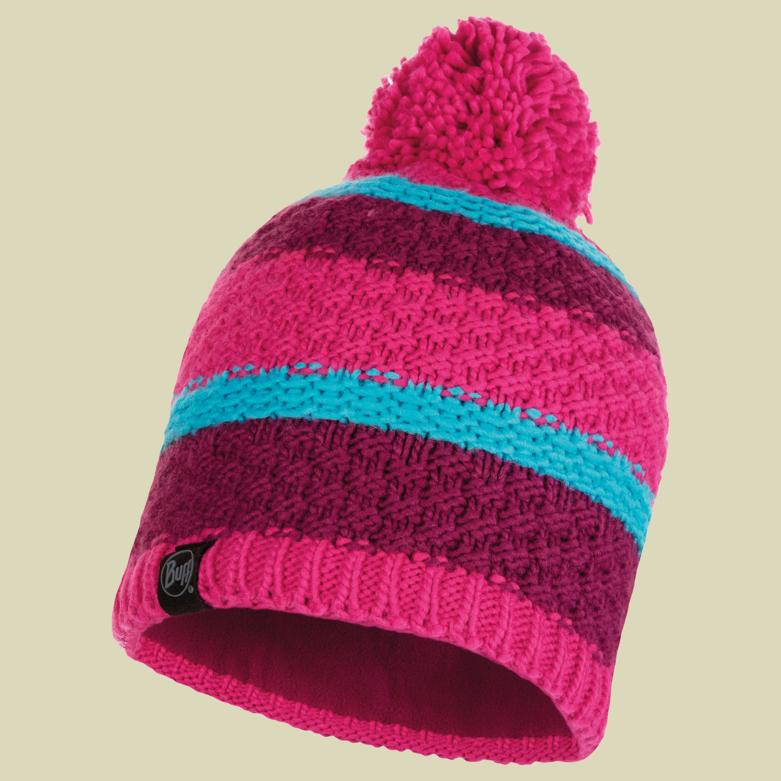 Knitted & Polar Fleece Hat FIZZ Größe one size Farbe pink honeysuckle