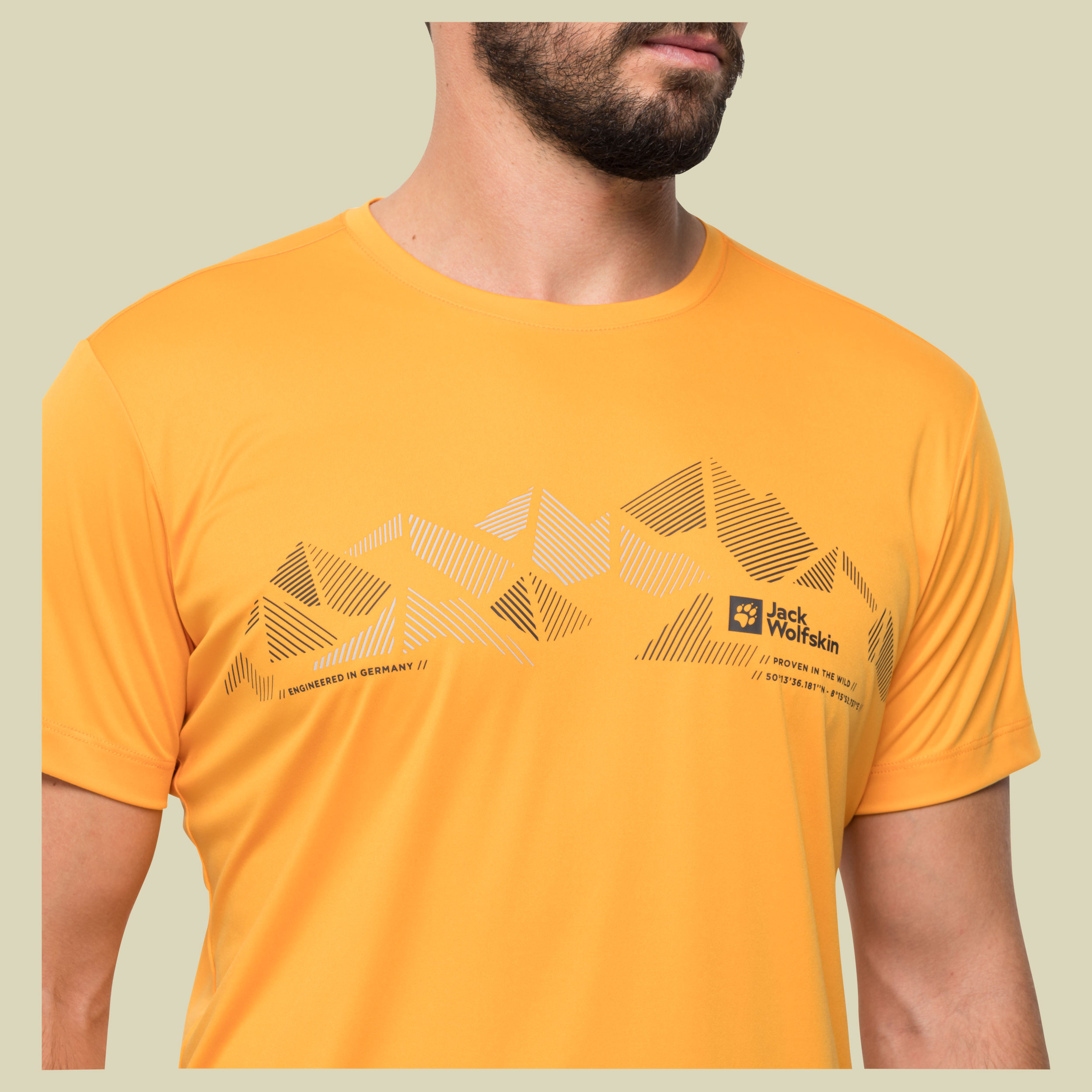 Peak Graphic T Men Größe XL Farbe orange pop