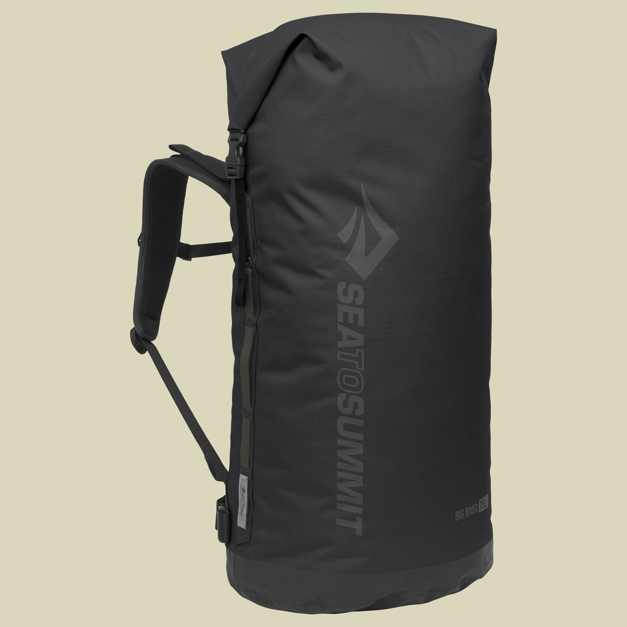 Big River Dry Backpack Volumen 75 Farbe jet black