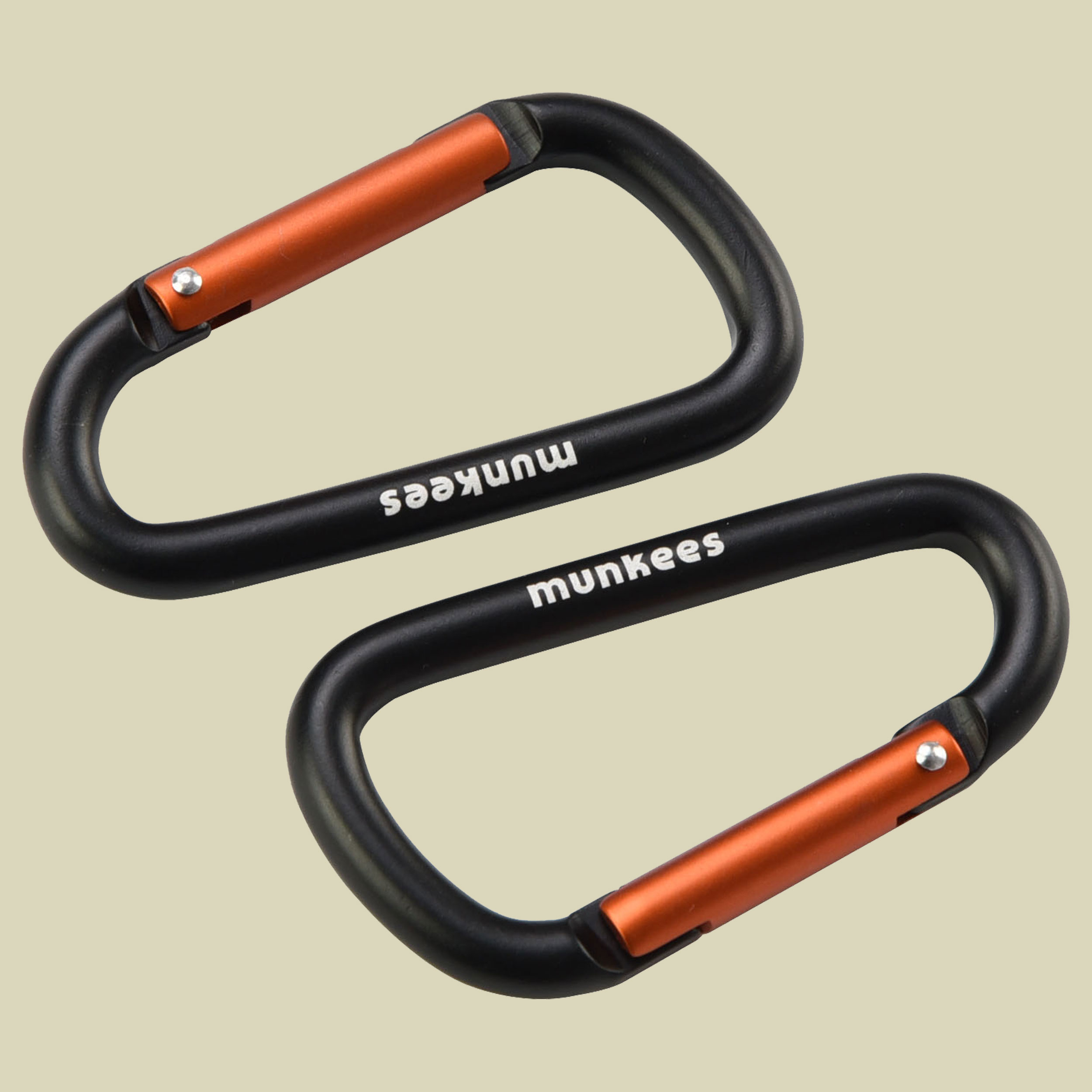 Karabiner D-Form (2 Stück)