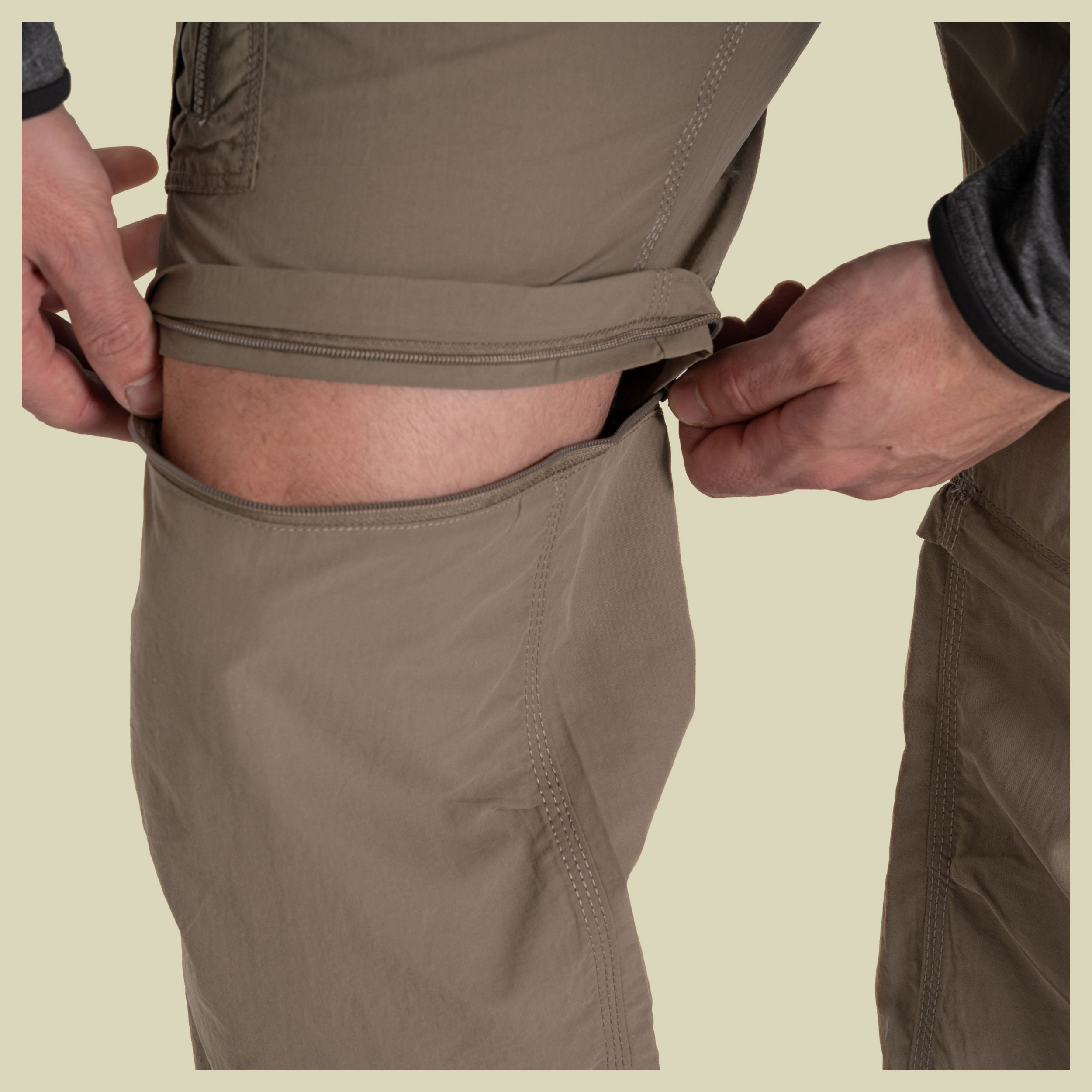 NosiLife Convertible Cargo Trouser III Men 54 (38") braun - pebble