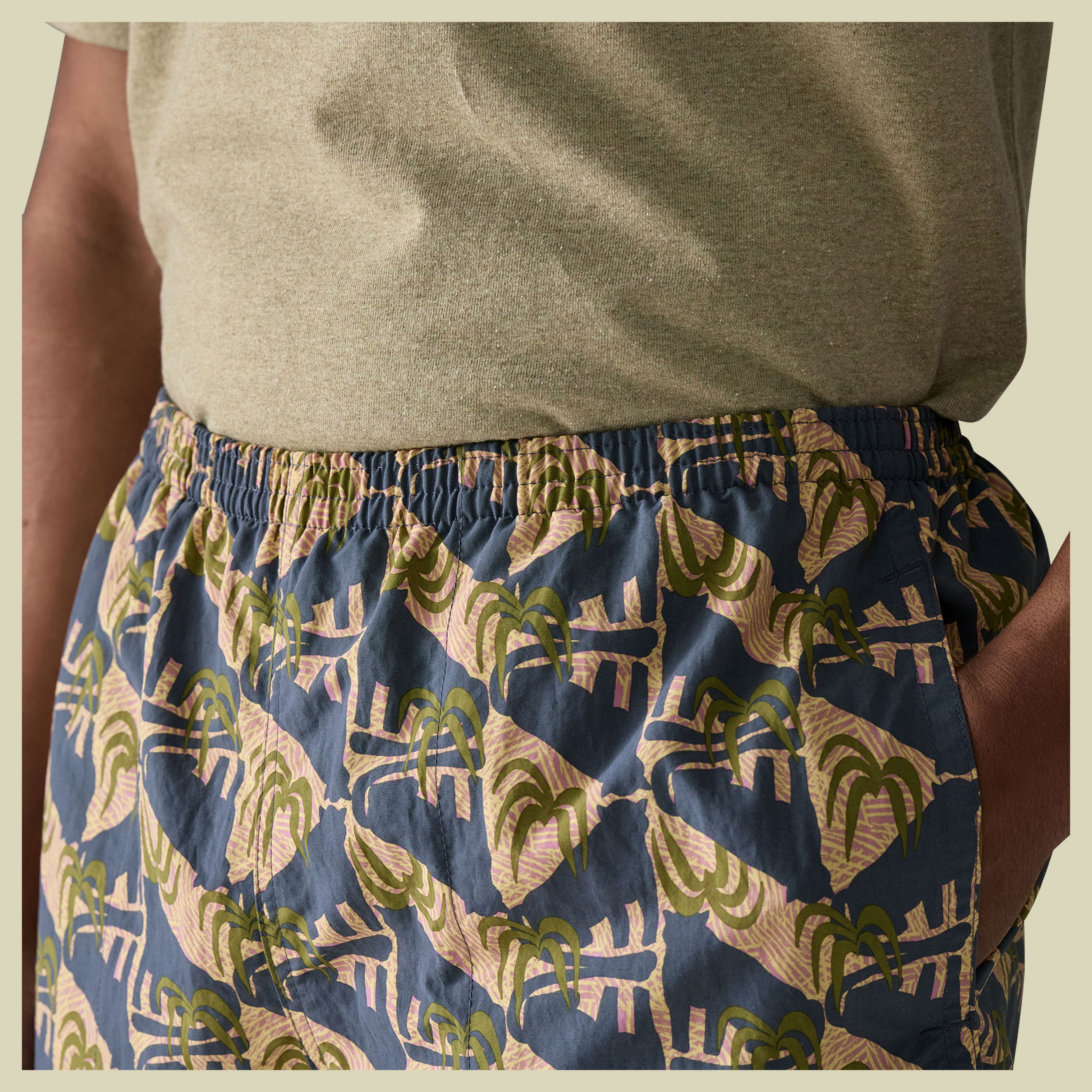 Baggies Shorts - 5 in. Men blau1 S - Jaguar Geo: Dolomite Blue