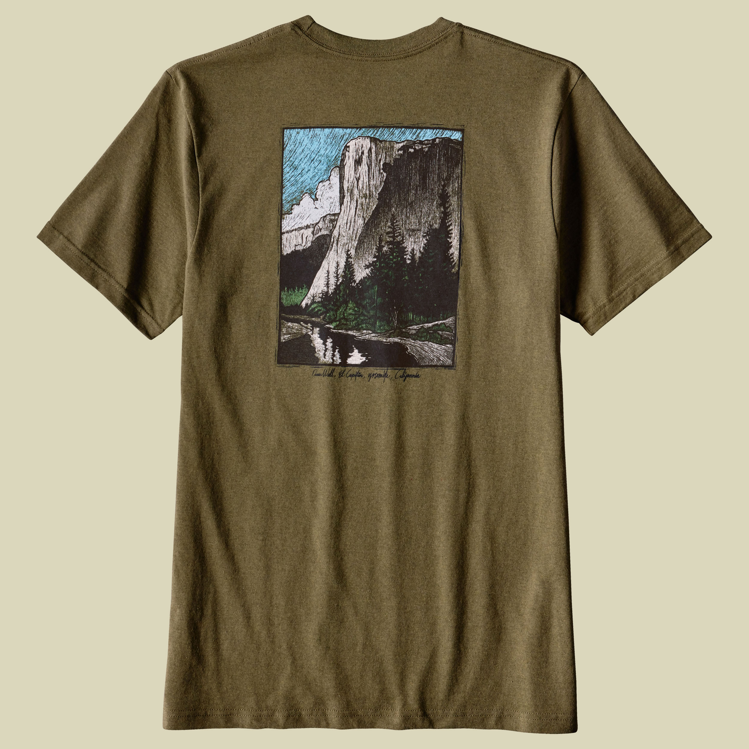 El Cap Classic Cotton/Poly Responsibili-Tee Men  Größe S Farbe gorge green