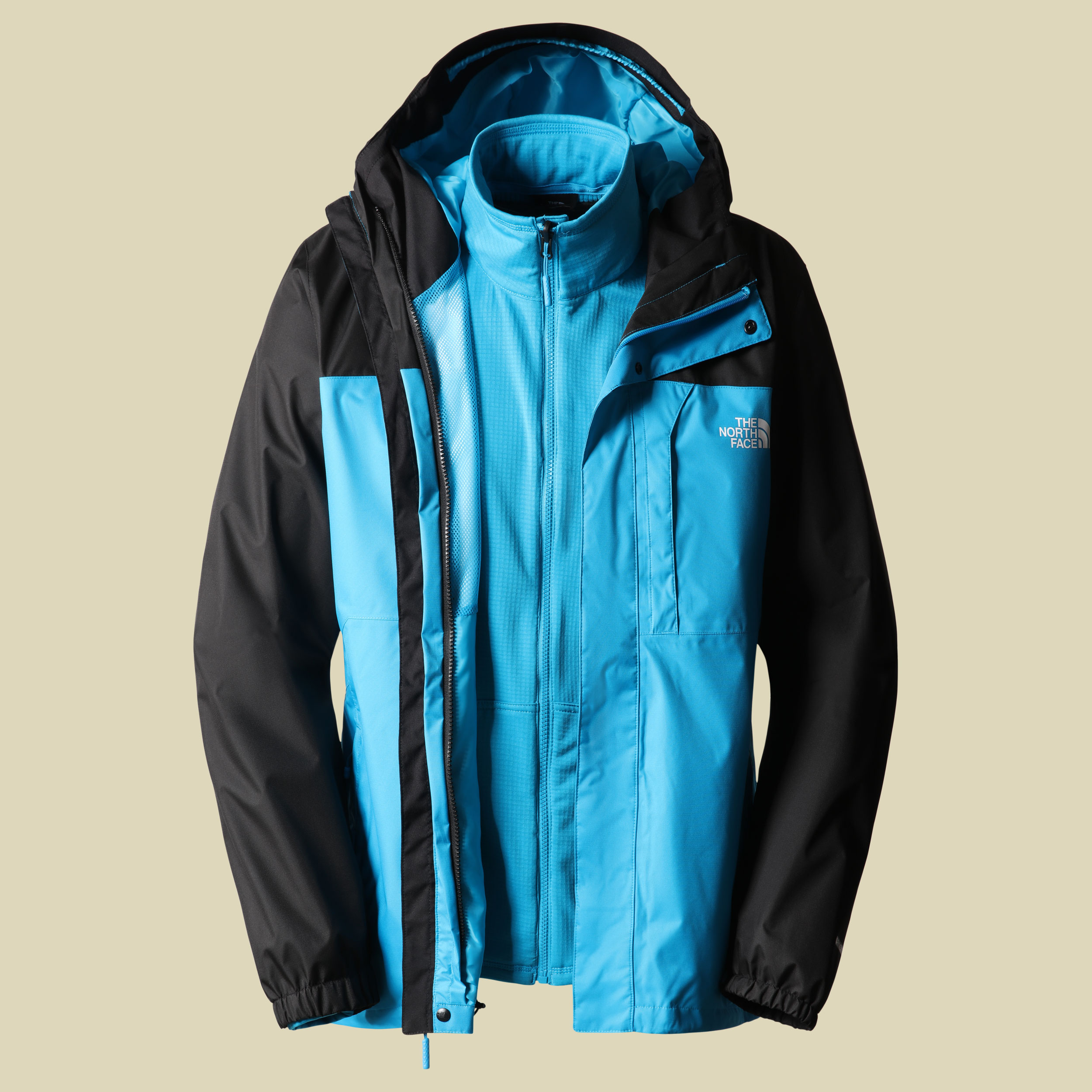 Quest Triclimate Jacket Men Größe S Farbe acoustic blue-TNF black-TNF white
