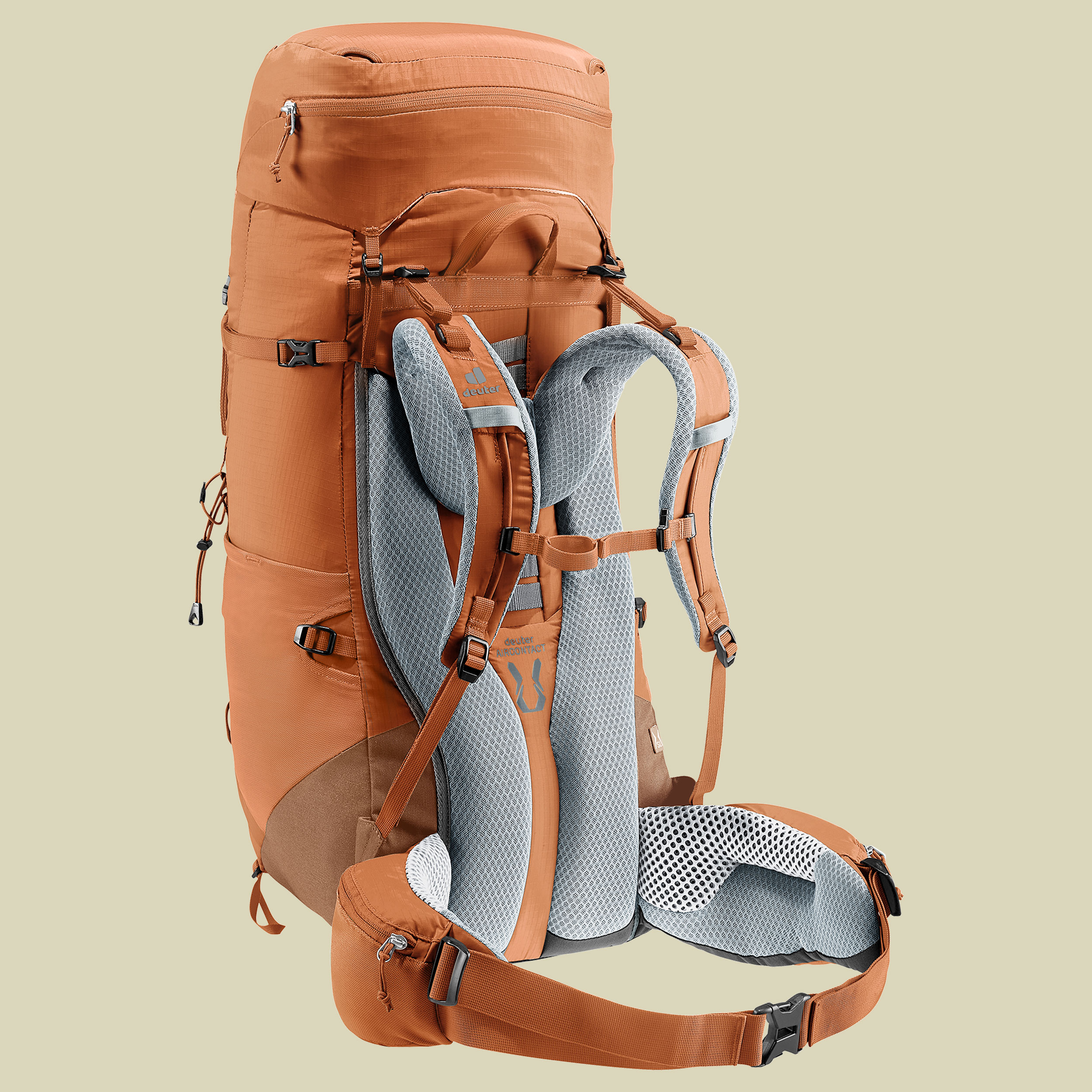 Aircontact Lite 45 + 10 SL Women orange 45 L + 10 L - pecan-mocha