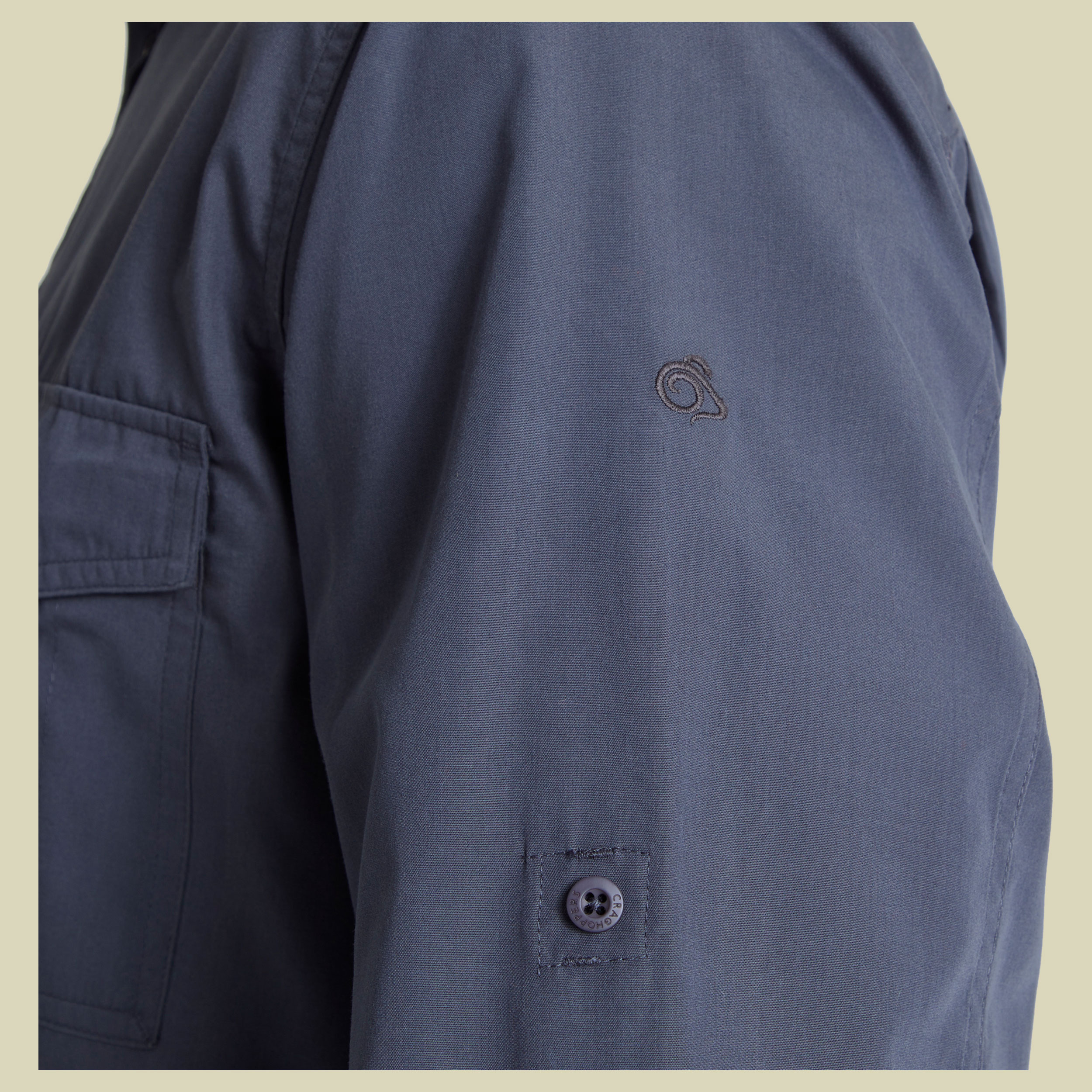 Kiwi Long Sleeved Shirt Men blau XL - ombre blue