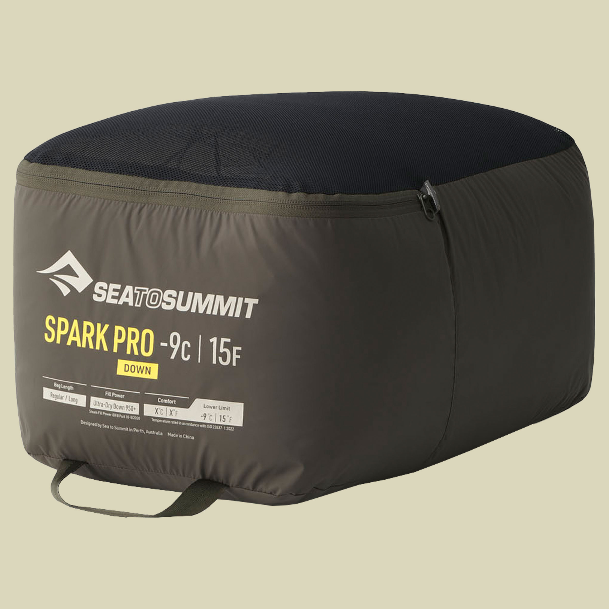 Spark -9C Down Sleeping Bag 198 cm schwarz - long beluga black