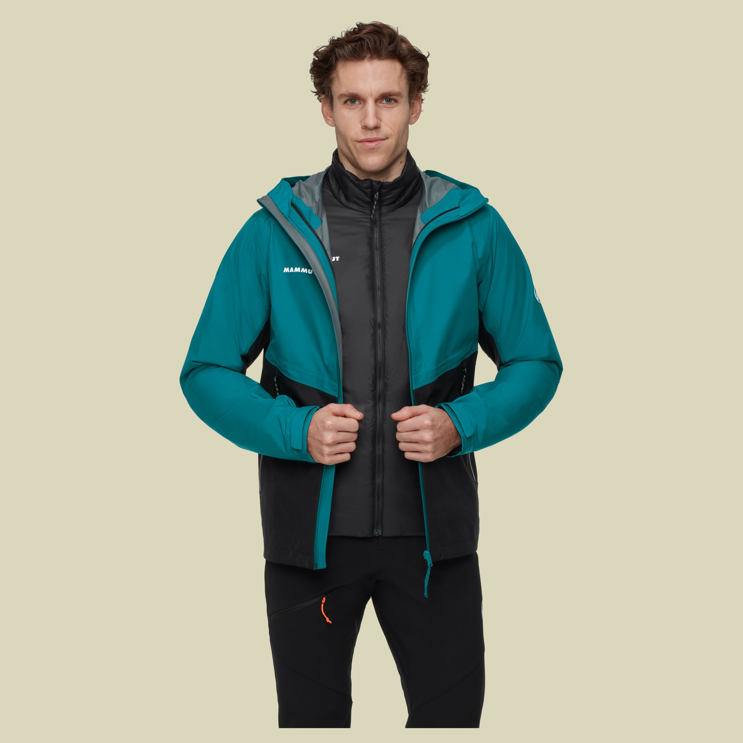 Alto Light 3 in 1 HS Hooded Jacket Men XXXL türkis - deep teal-black