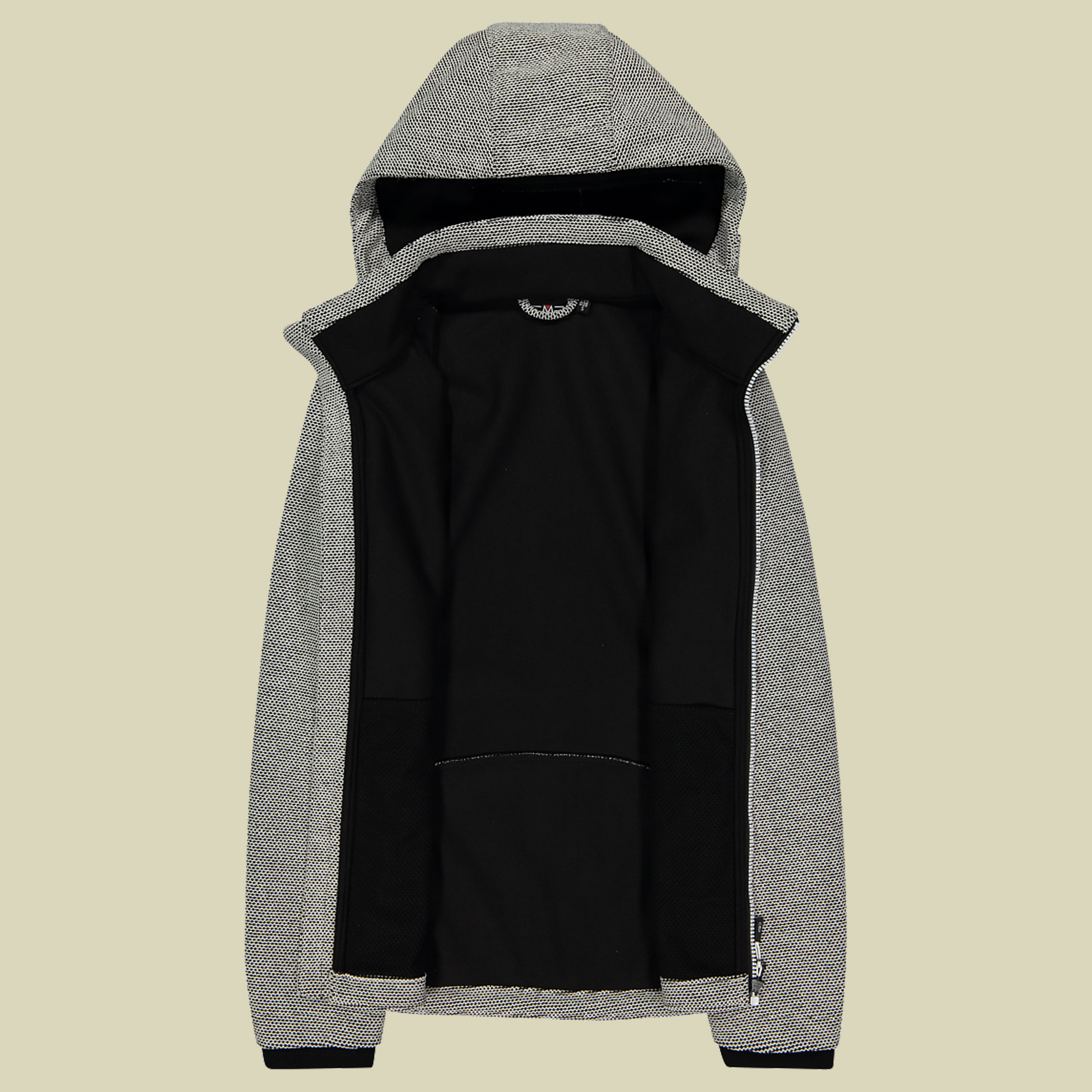 Woman Jacket Zip Hood Softshell 32A1416 Größe 34 Farbe 10XM b.co-gesso