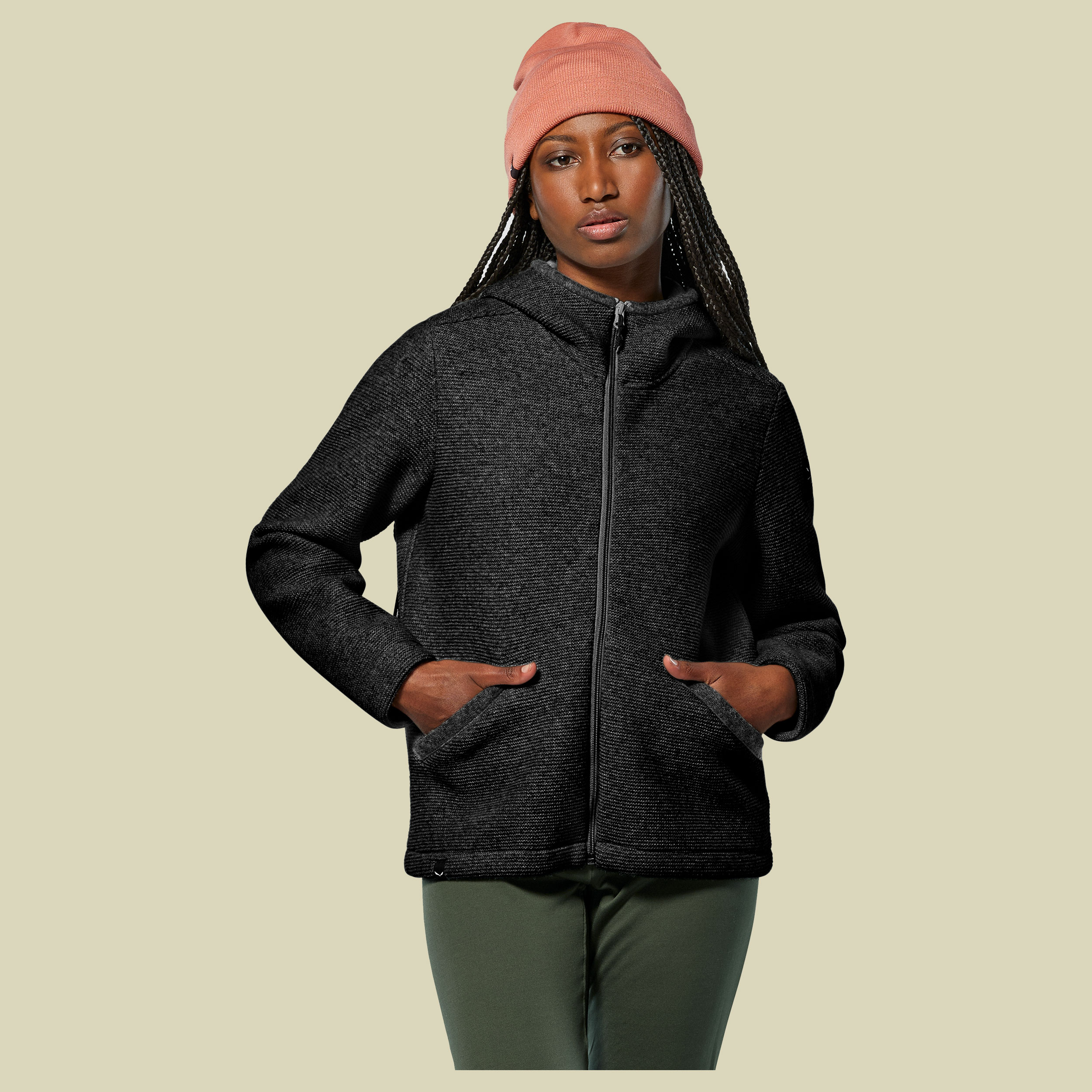 Fanes Sarner Jacket Women 42 schwarz - black out melange