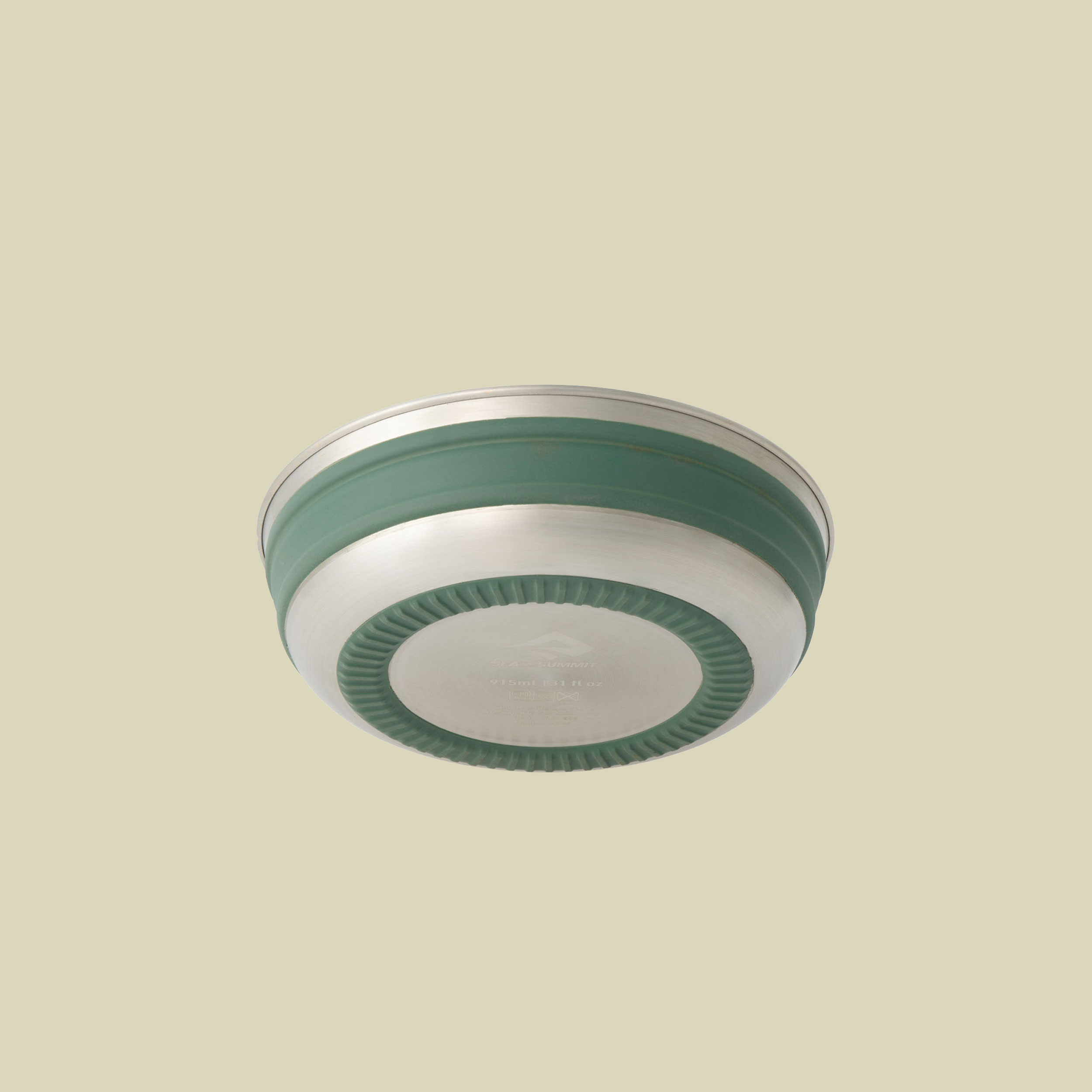 Detour Stainless Steel Collapsible Bowl M grün - Farbe laurel wreath green