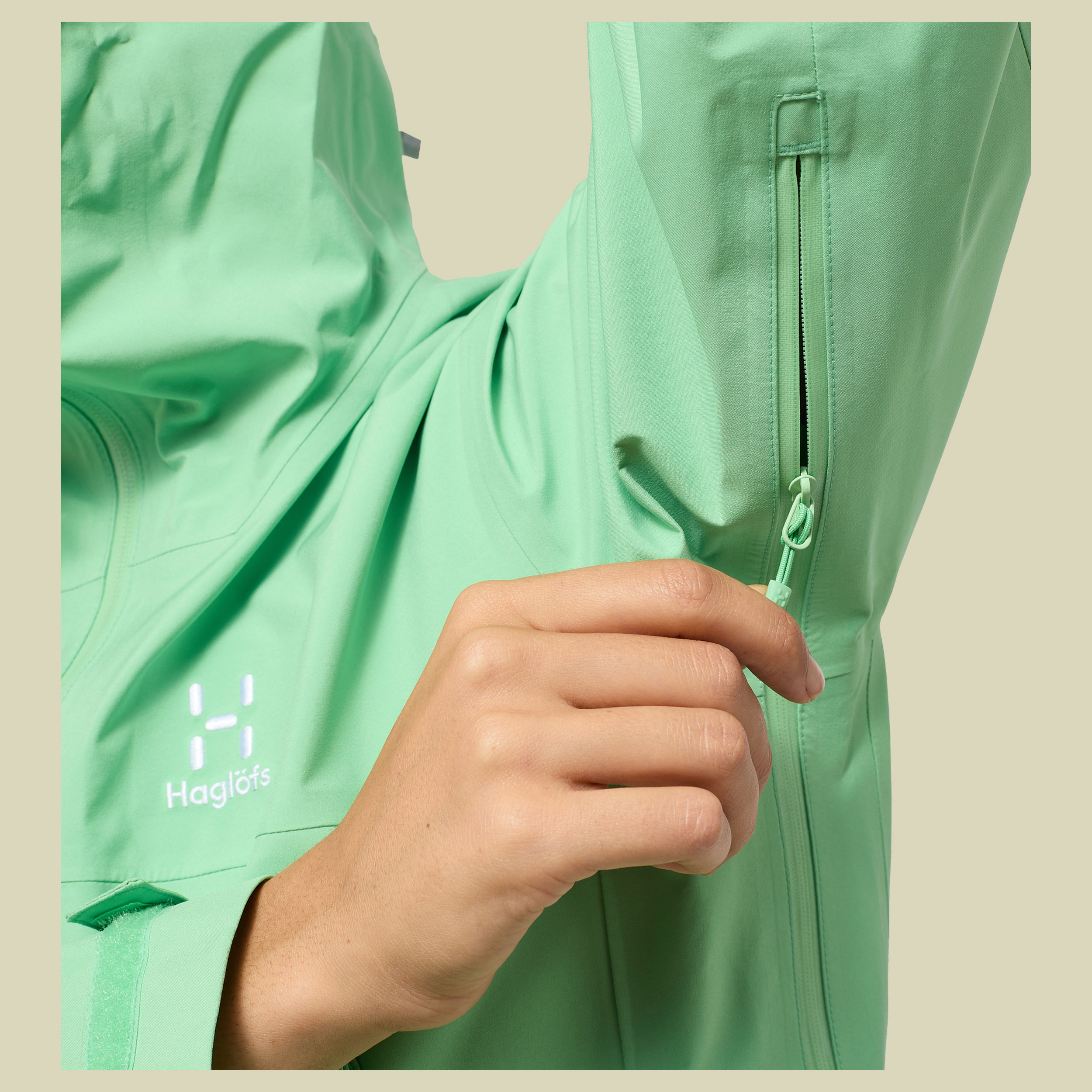 Front Proof Jacket Women grün XL - mint stone