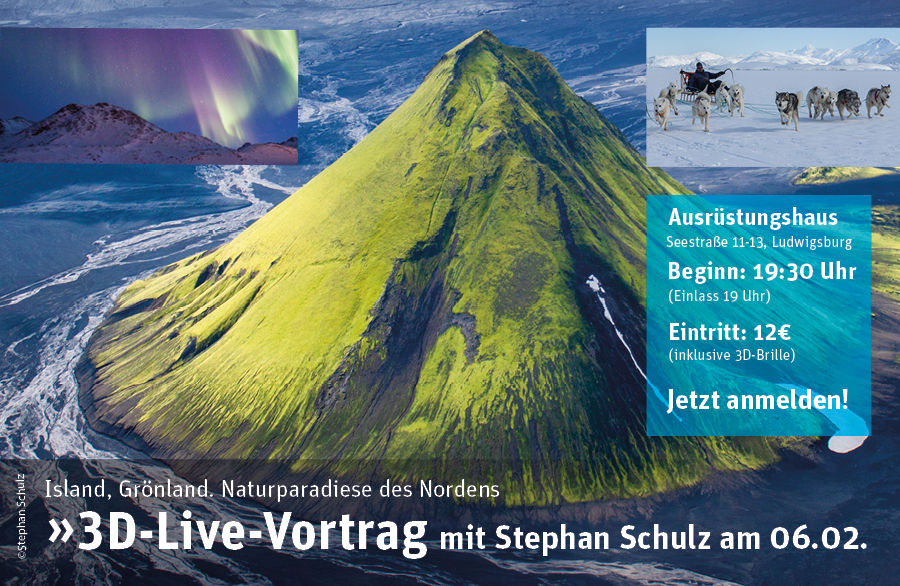 Teaserbild - 3D Live Vortrag Stephan Schulz - Island & Grönland - 06.02.2026