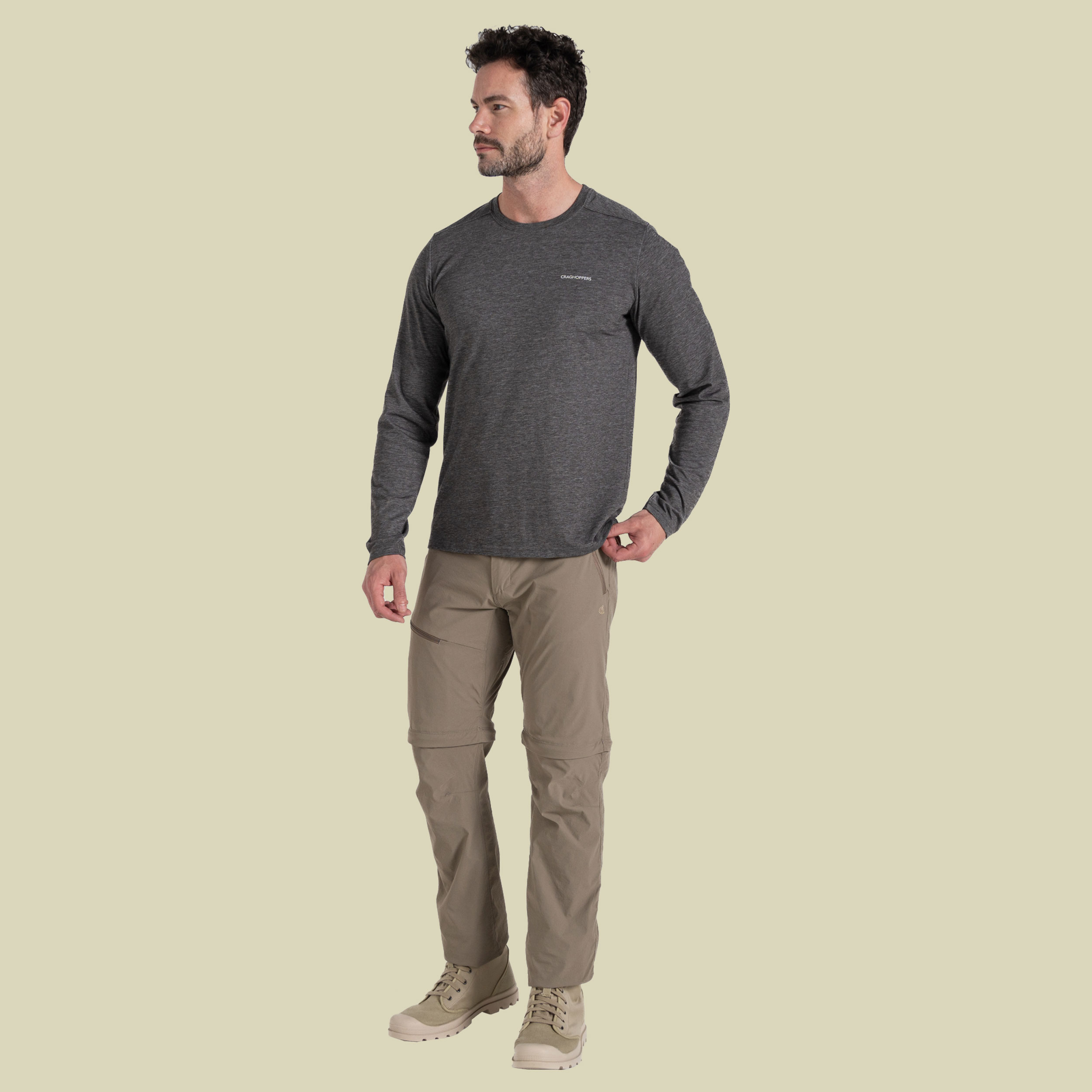 NosiLife Pro Convertible Trousers III Men braun 54 - pebble (38" )