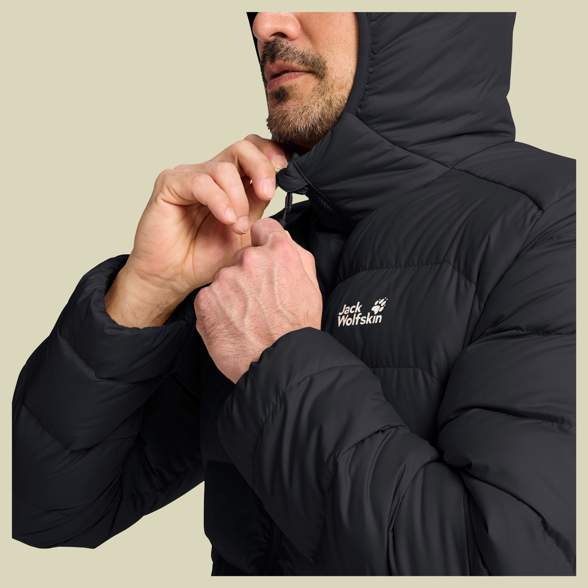 Wild Pass Down Hoody Men RDS XXXL schwarz - black