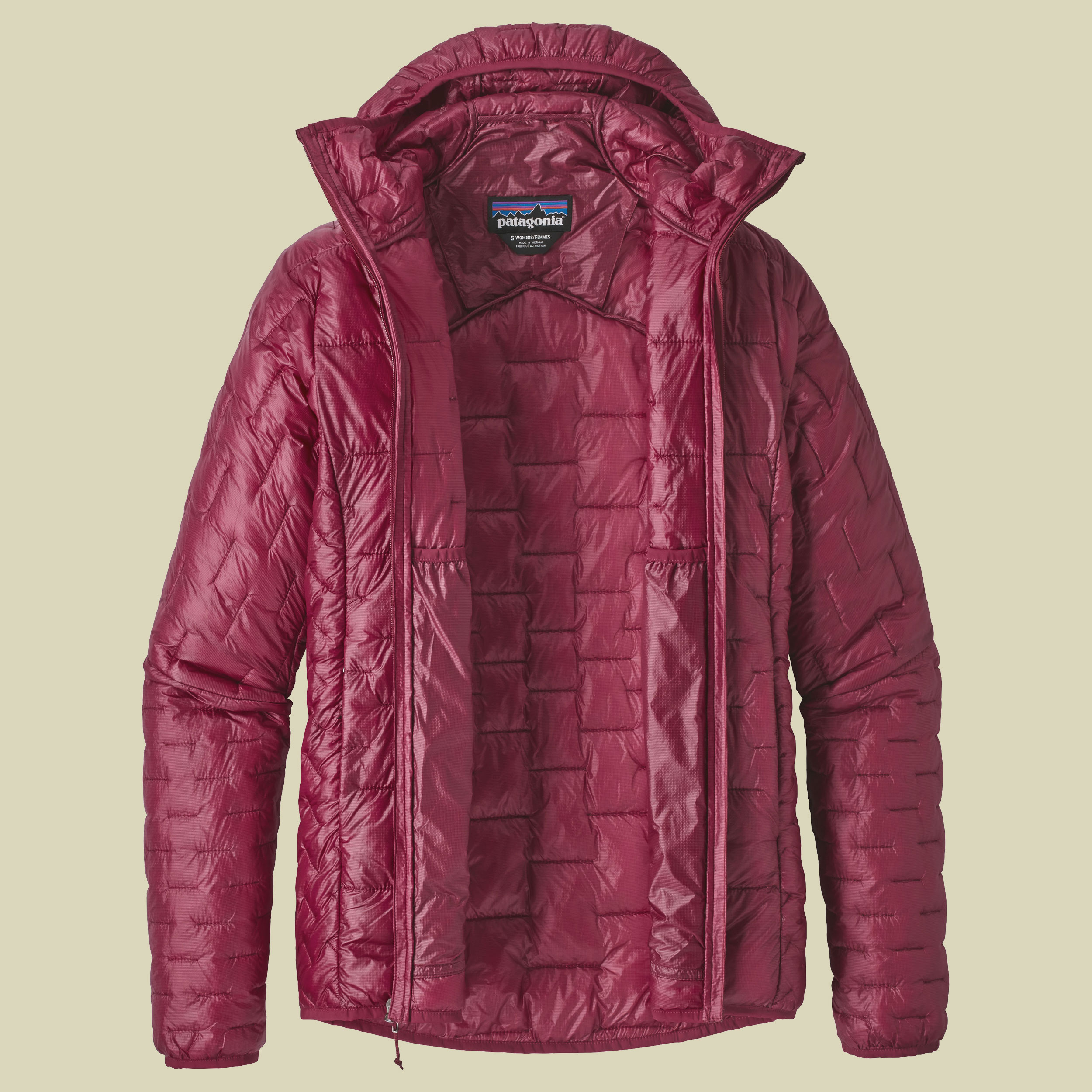 Micro Puff Hoody Women Größe S Farbe arrow red