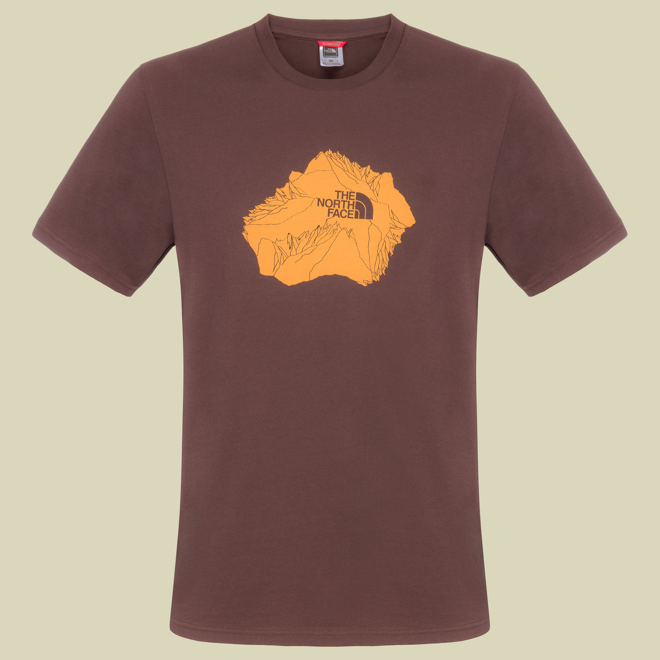 Short Sleeve Heli View Tee Men Größe S Farbe fudge brown