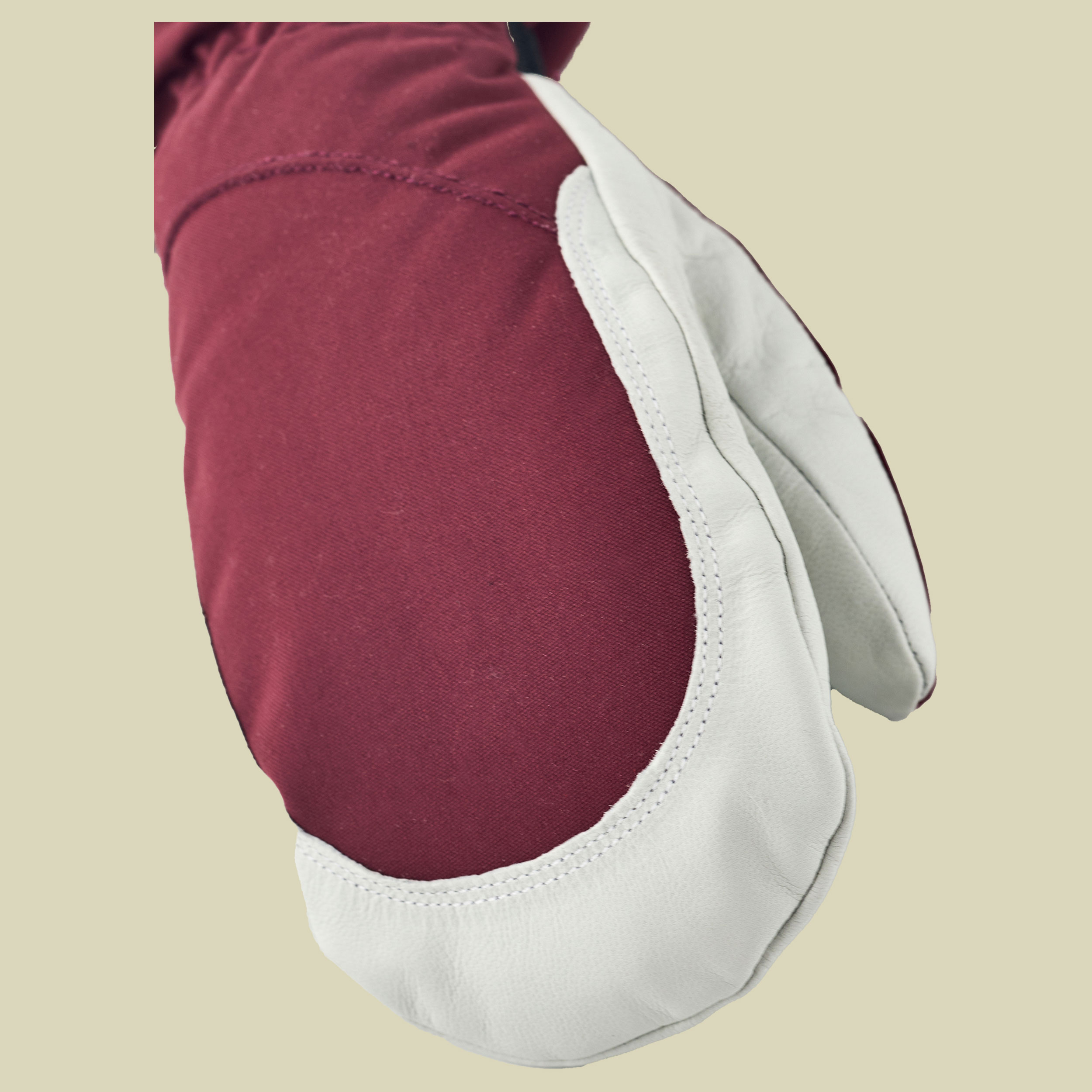 Heli Ski Female Mitt rot 8 - bordeaux/offwhite