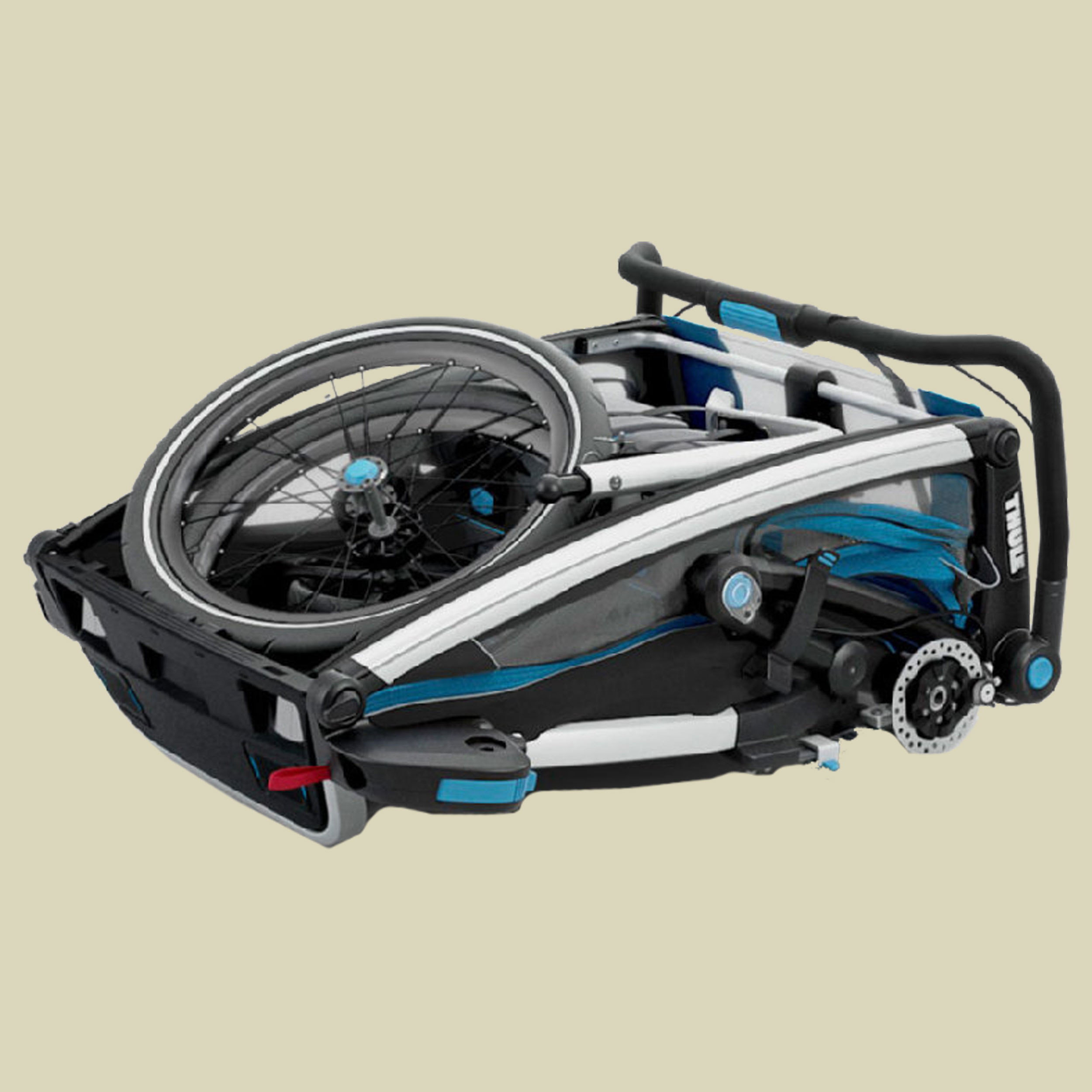 Chariot Sport 2 mit StVZO-Beleuchtung Farbe thule blue/black