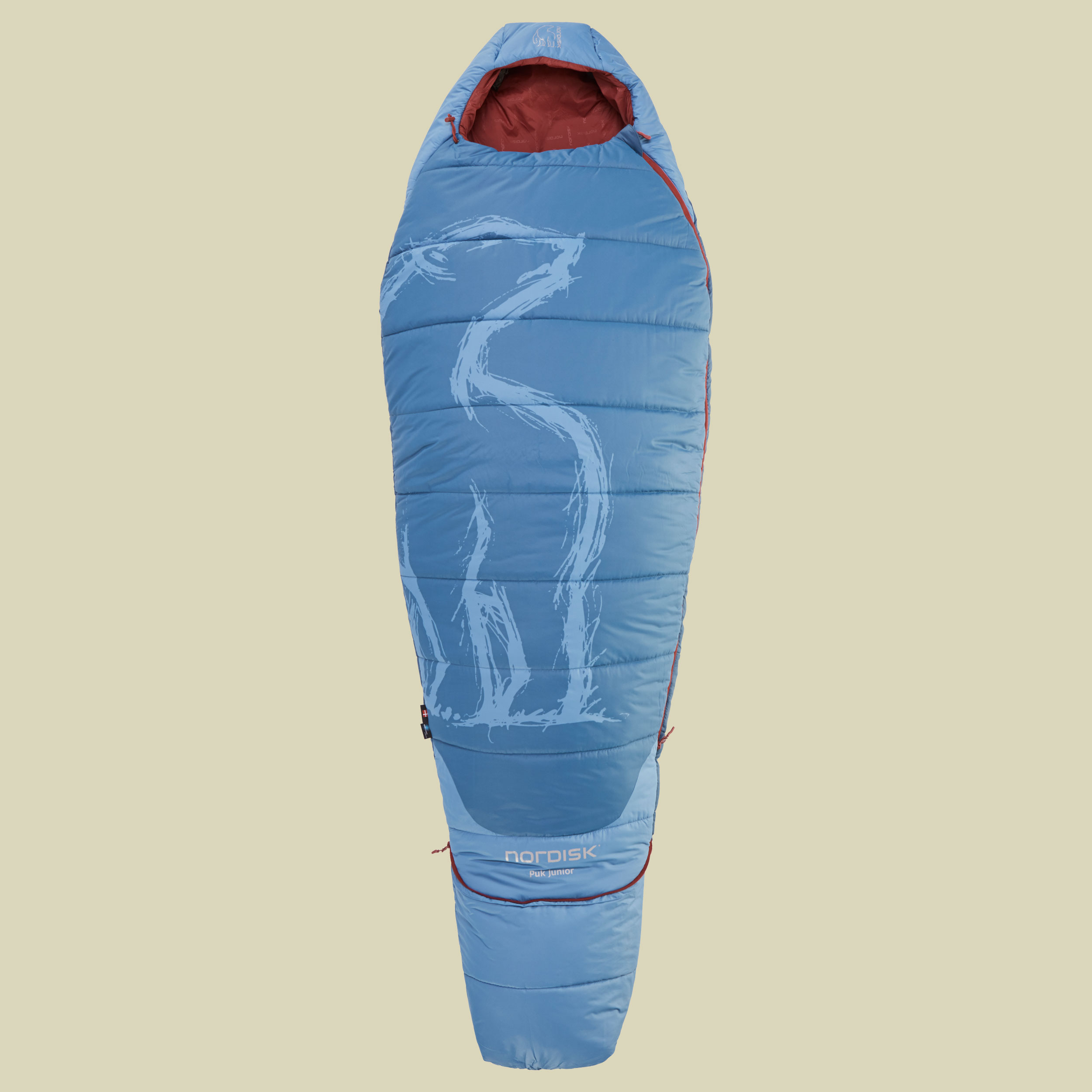 PUK Junior Sleeping Bag Körpergröße:130 bis 170 cm Farbe majolica blue