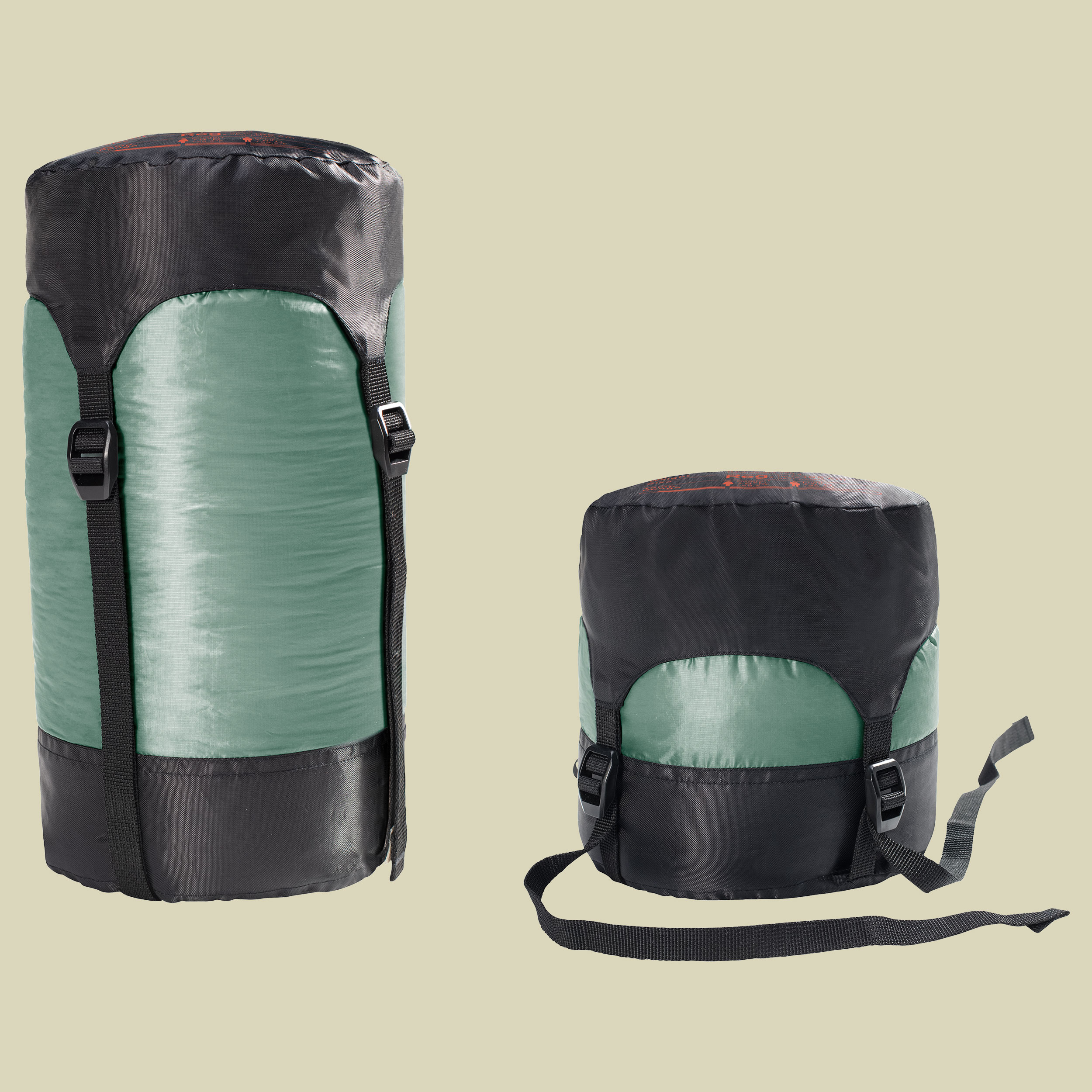 Exosphere +4 Grad 185 cm Farbe sage-paprika, Reißverschluss rechts