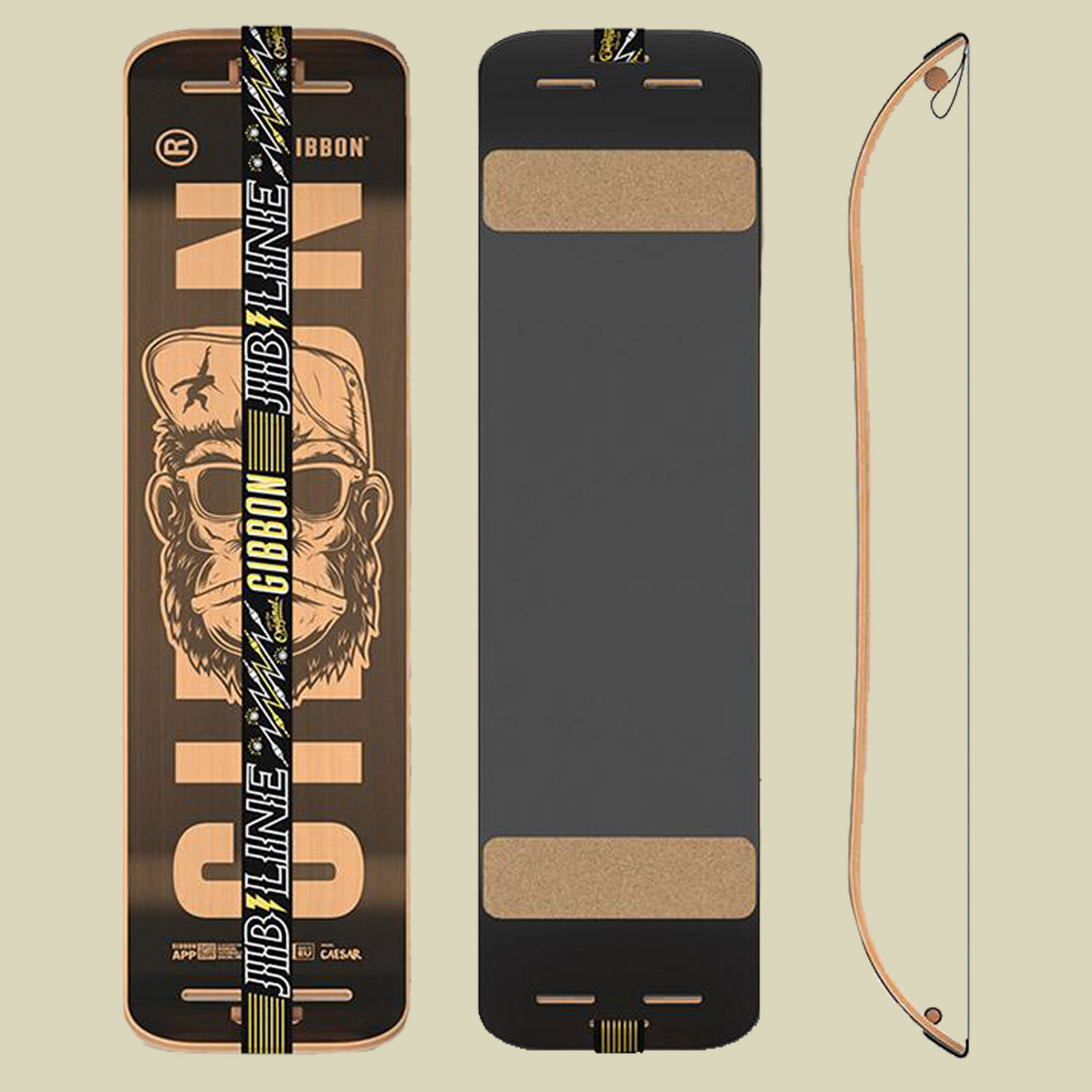 Gibbon Board Set Caesar Jib Farbe: midnight black