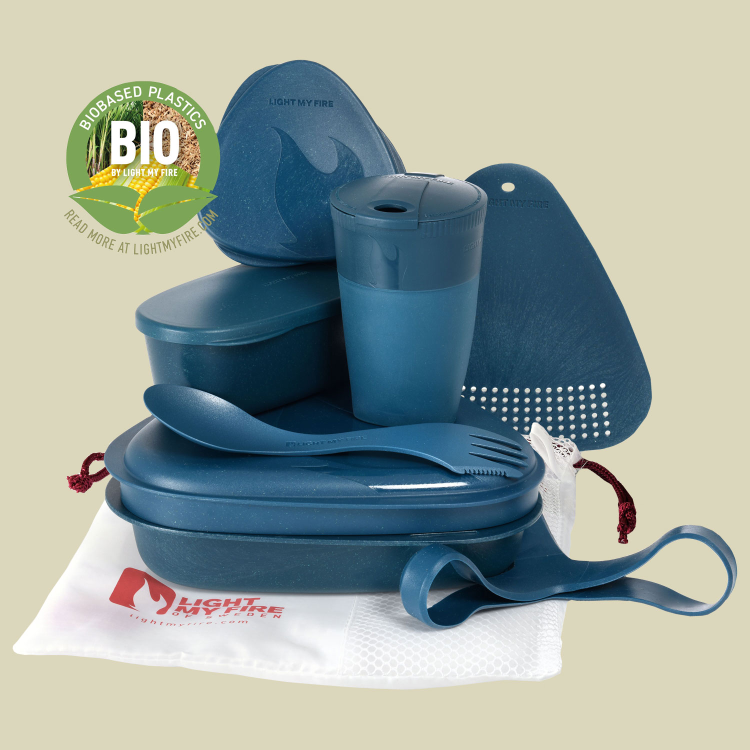 Meal Kit BIO 8pcs one size Farbe hazyblue