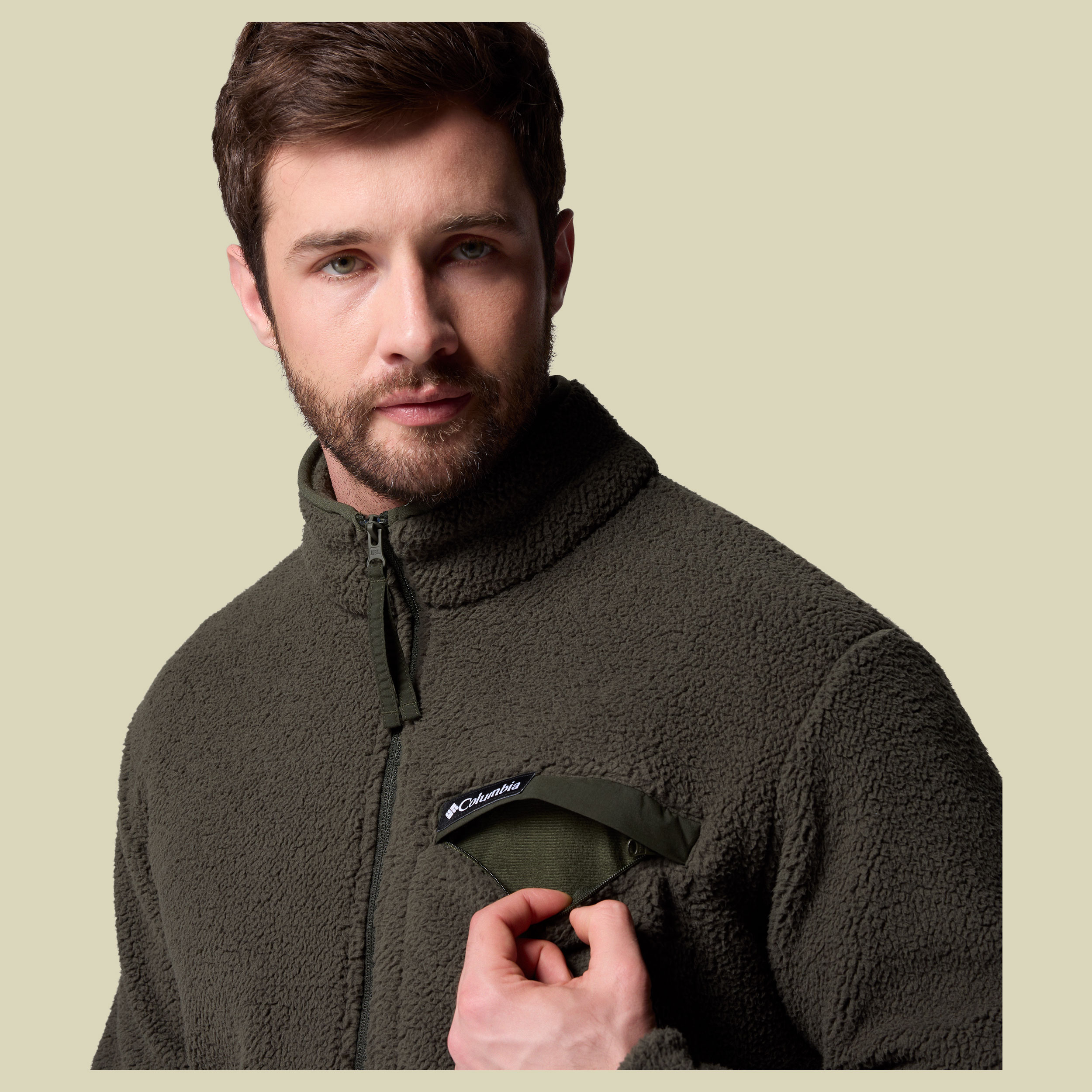 Rugged Ridge High Pile Full Zip Men XL grün - Farbe greenscape