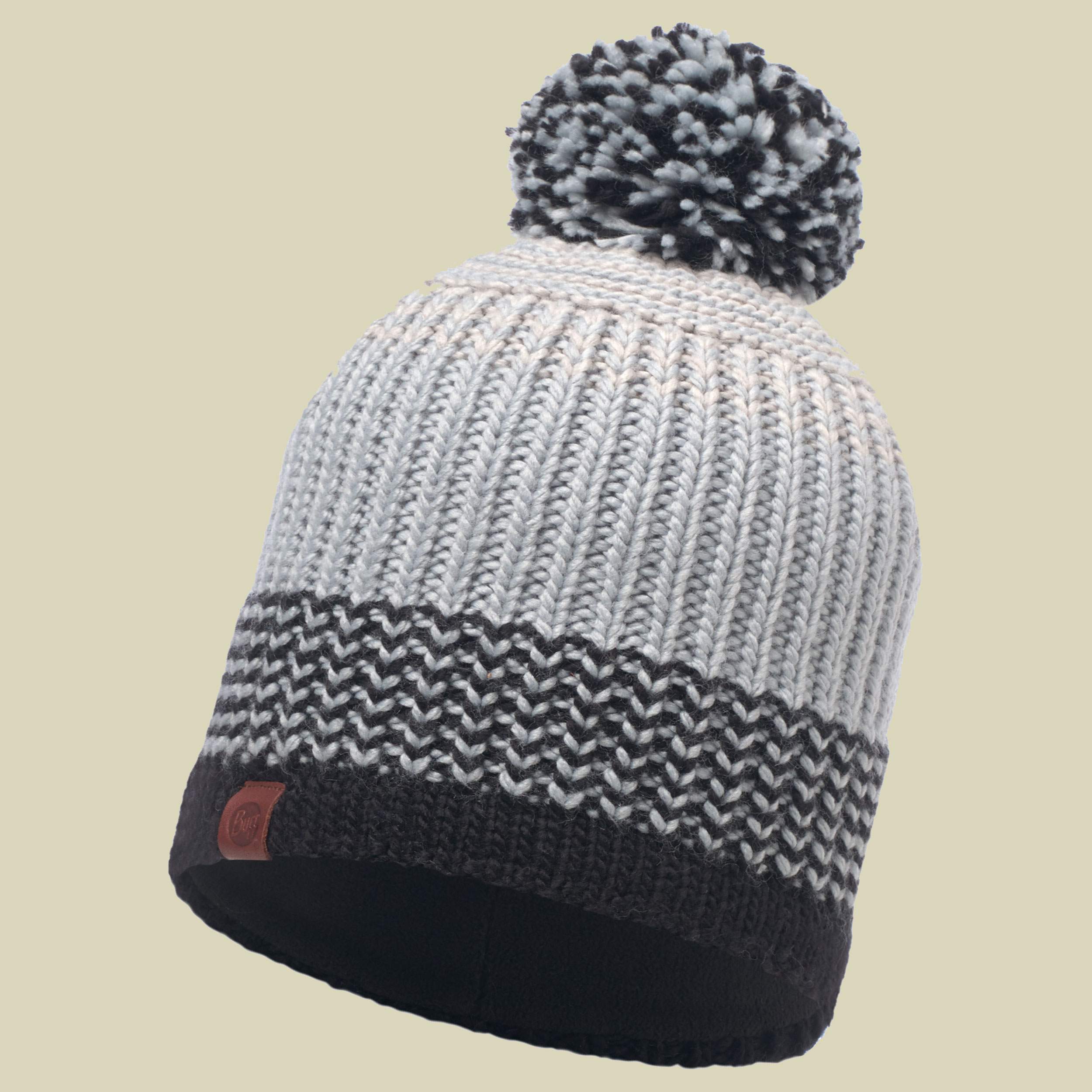 Knitted & Polar Fleece Hat Borae Größe one size Farbe grey