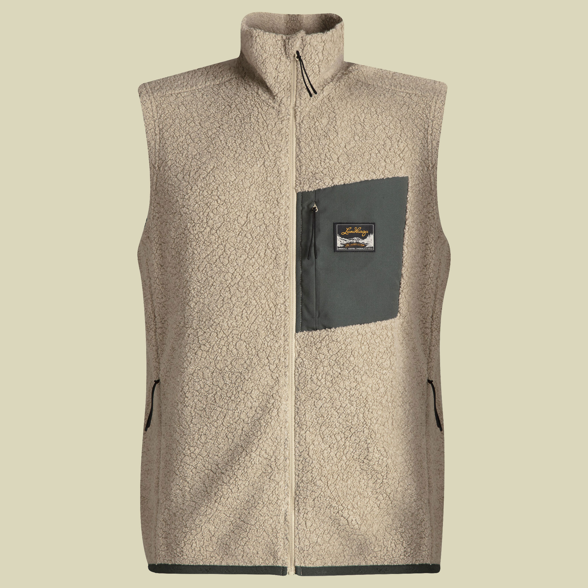 Flok Wool Pile Vest Men