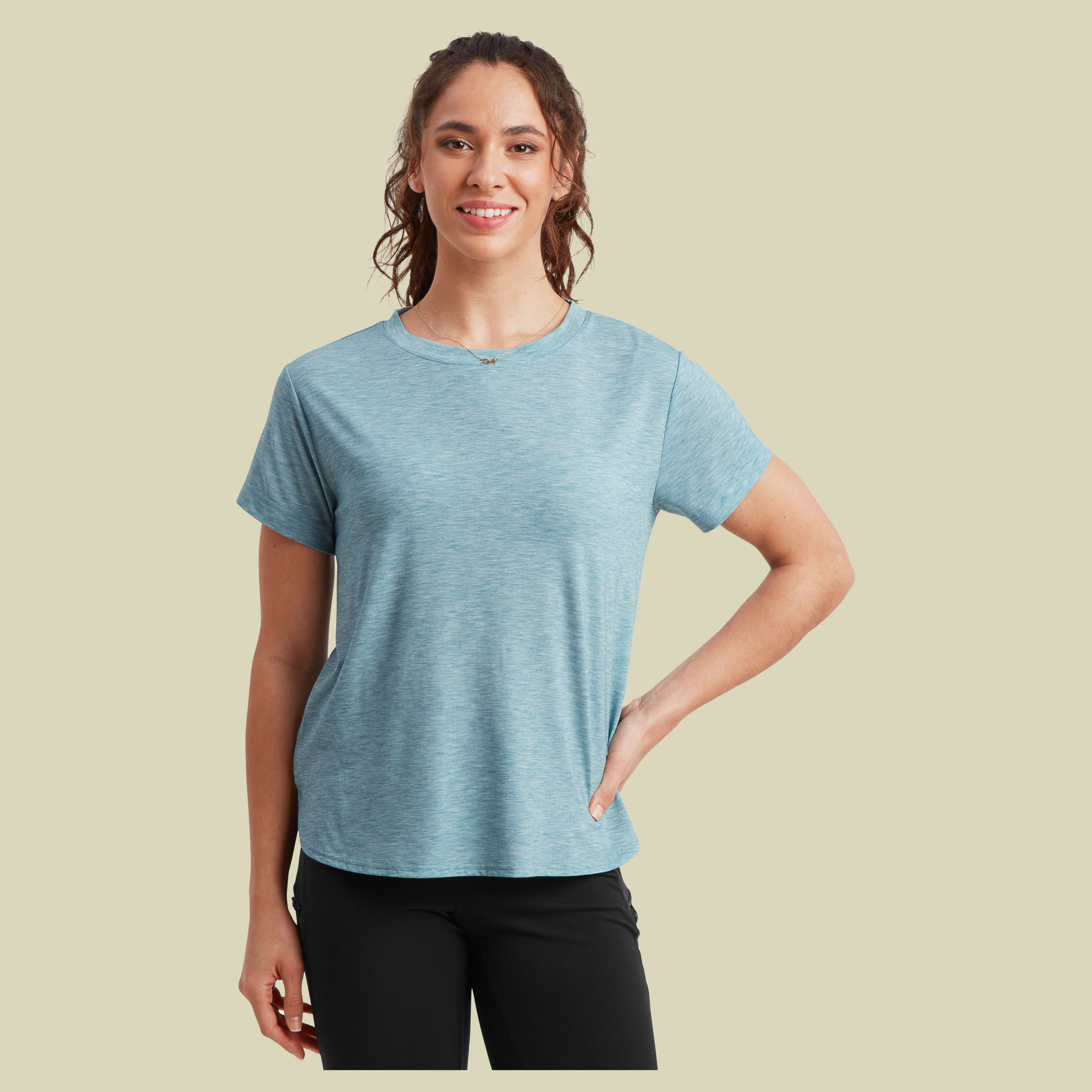 Asha Crew Women L grün- Farbe hydra